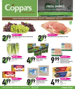 Preview of Coppas Fresh Market weekly flyer / circulaire from shop Coppas Fresh Market valid from Jul 9, 2026