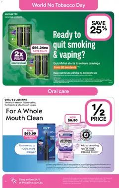 Preview of Priceline Pharmacy catalogue - valid from 20.05.2026 | Page: 22 | Products: Toothpaste, Mouthwash, Quit smoking