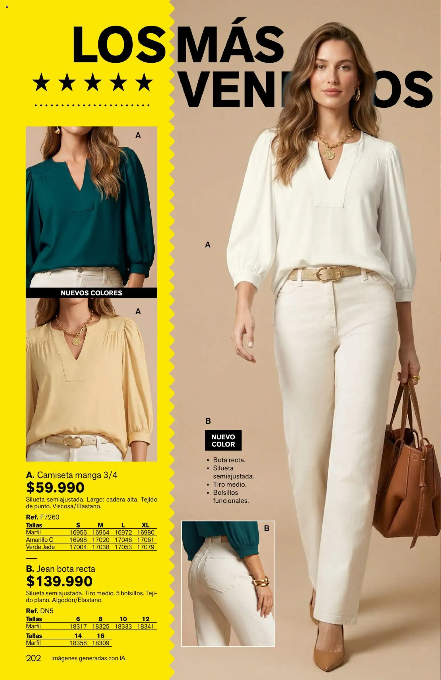 Leonisa revista - valida desde el 24/08/2026 | Página: 202 | Productos: Bolsillos, Jean, Camiseta
