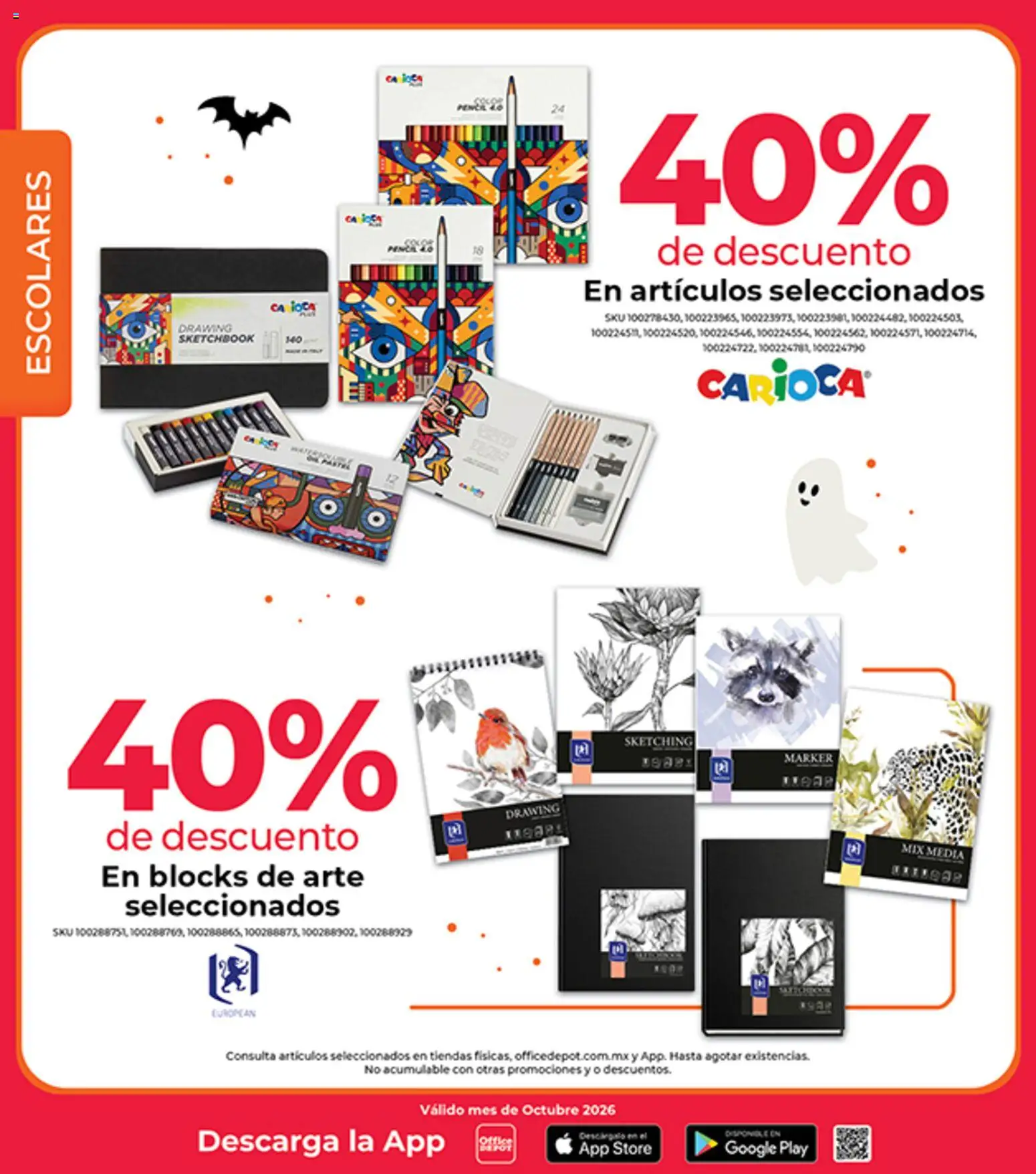 Nuevas ofertas de Office Depot válidas en toda la República Mexicana desde el 01/10/2026. ¡Encuentra las mejores ofertas en Office Depot catálogo! | Página: 22