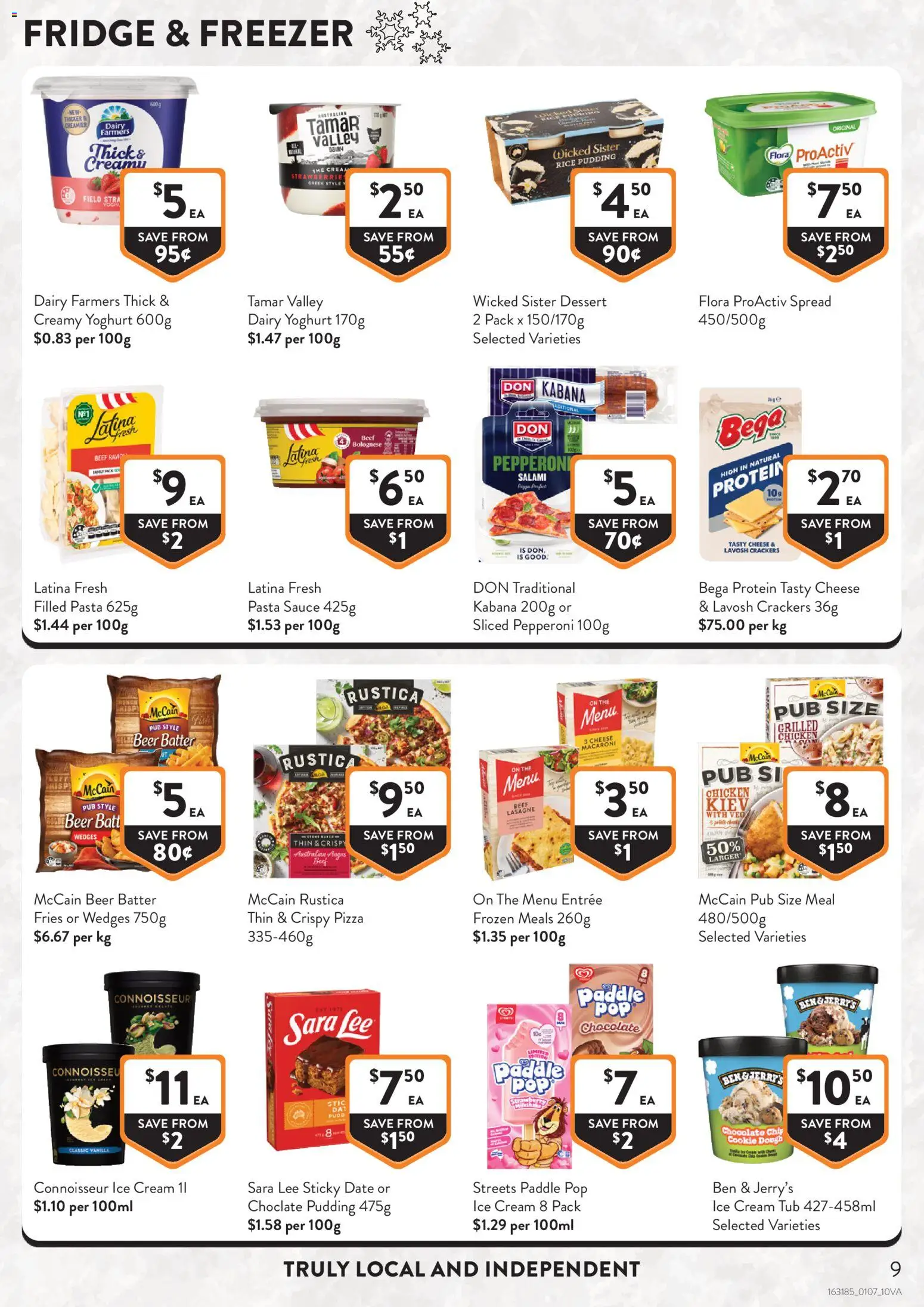 Foodworks catalogue - valid from 01/07/2026 | Page: 9 | Products: Salami, Pasta, Pudding, Freezer