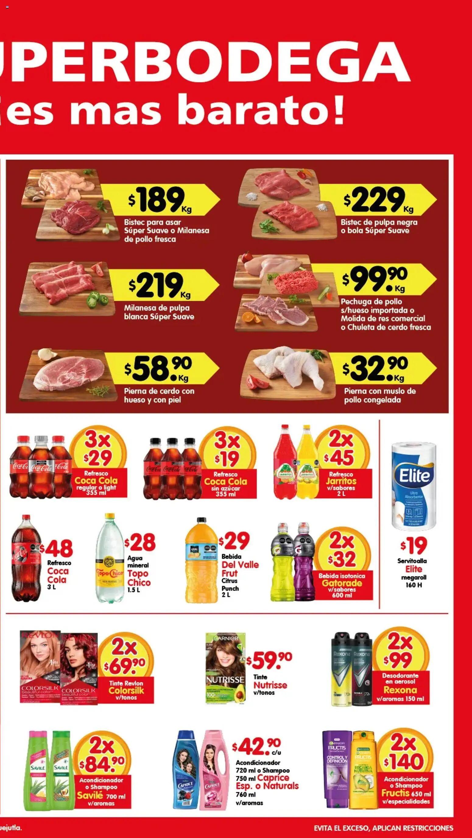 Nuevas ofertas de Arteli válidas en toda la República Mexicana desde el 10/07/2026. ¡Encuentra las mejores ofertas en Arteli folleto Aká Superbodegas Foraneas! | Página: 2 | Productos: Azúcar, Agua, Cerdo, Acondicionador