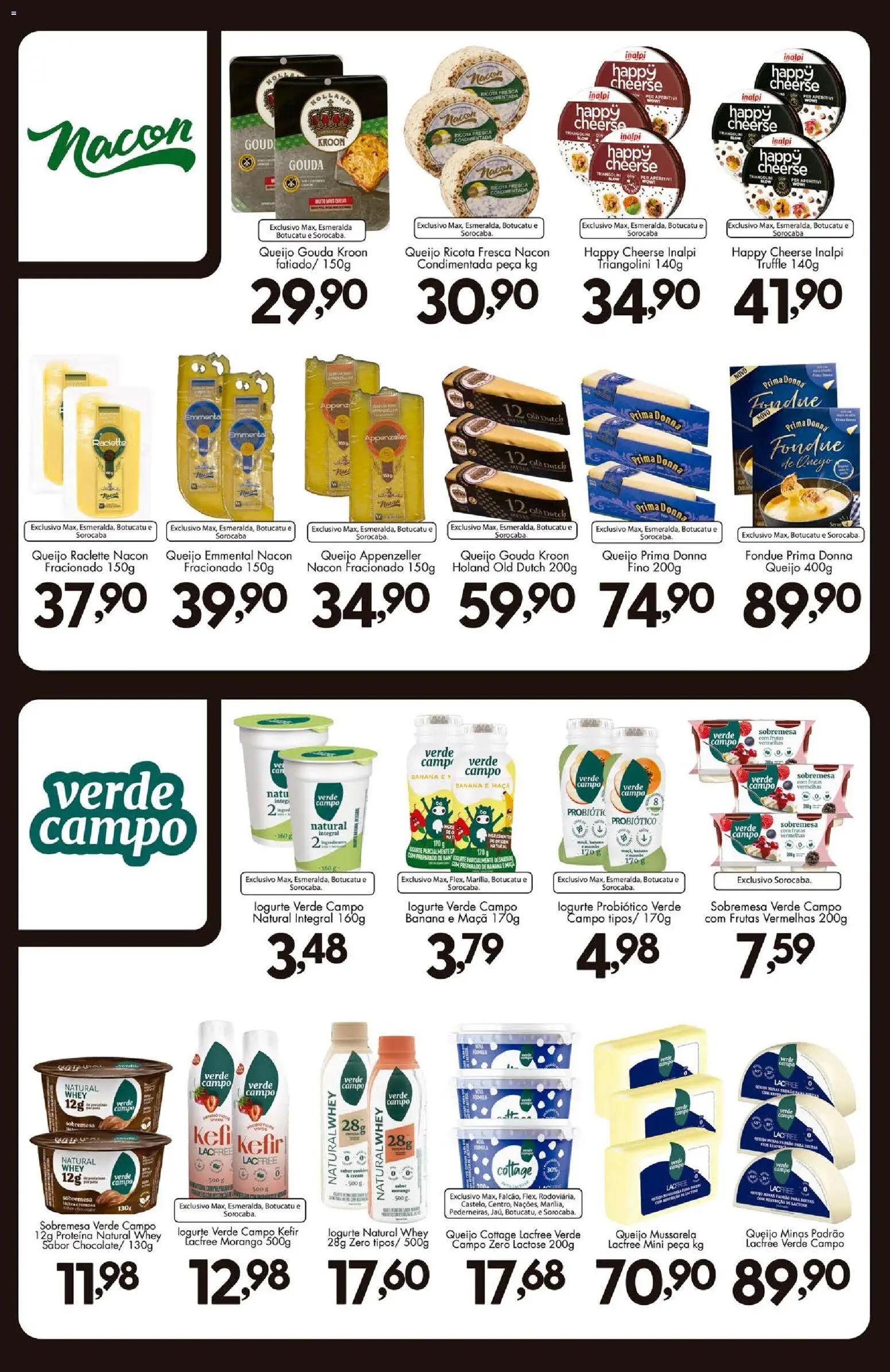 Confiança Folheto - válido de 14/07/2026 | Página: 8 | Produtos: Ricota, Cottage, Gouda, Mussarela