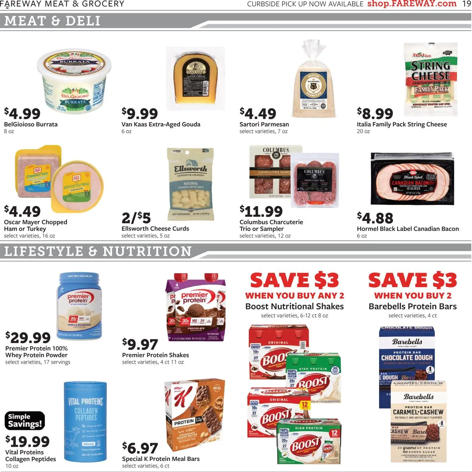 Fareway Weekly Ad - valid from 08/10/2026 | Page: 19 | Products: Turkey, Butter, Burrata, Bacon