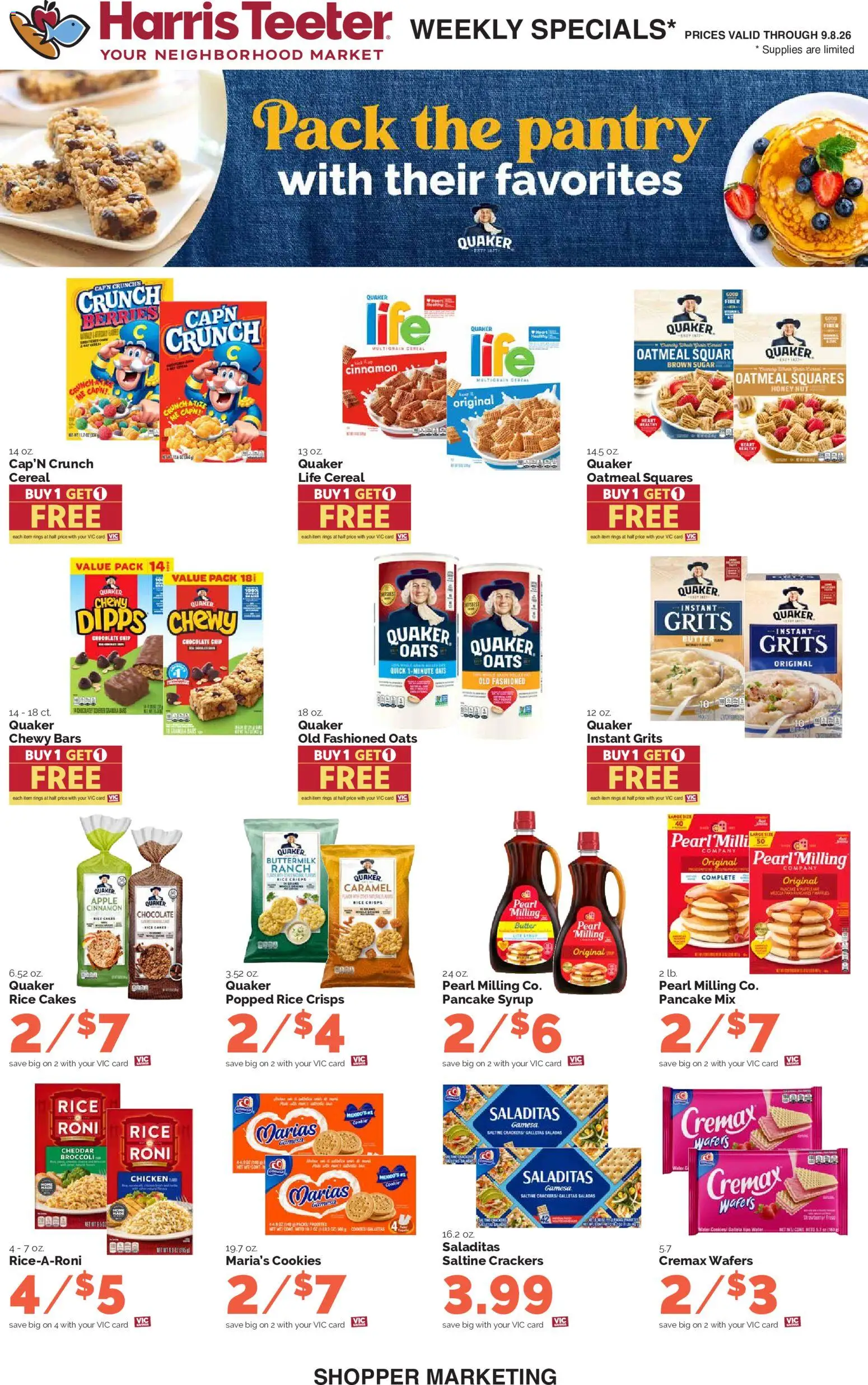 Harris Teeter Weekly Ad - valid from 09/02/2026 | Page: 13 | Products: Berries, Rice cakes, Chocolate, Oatmeal