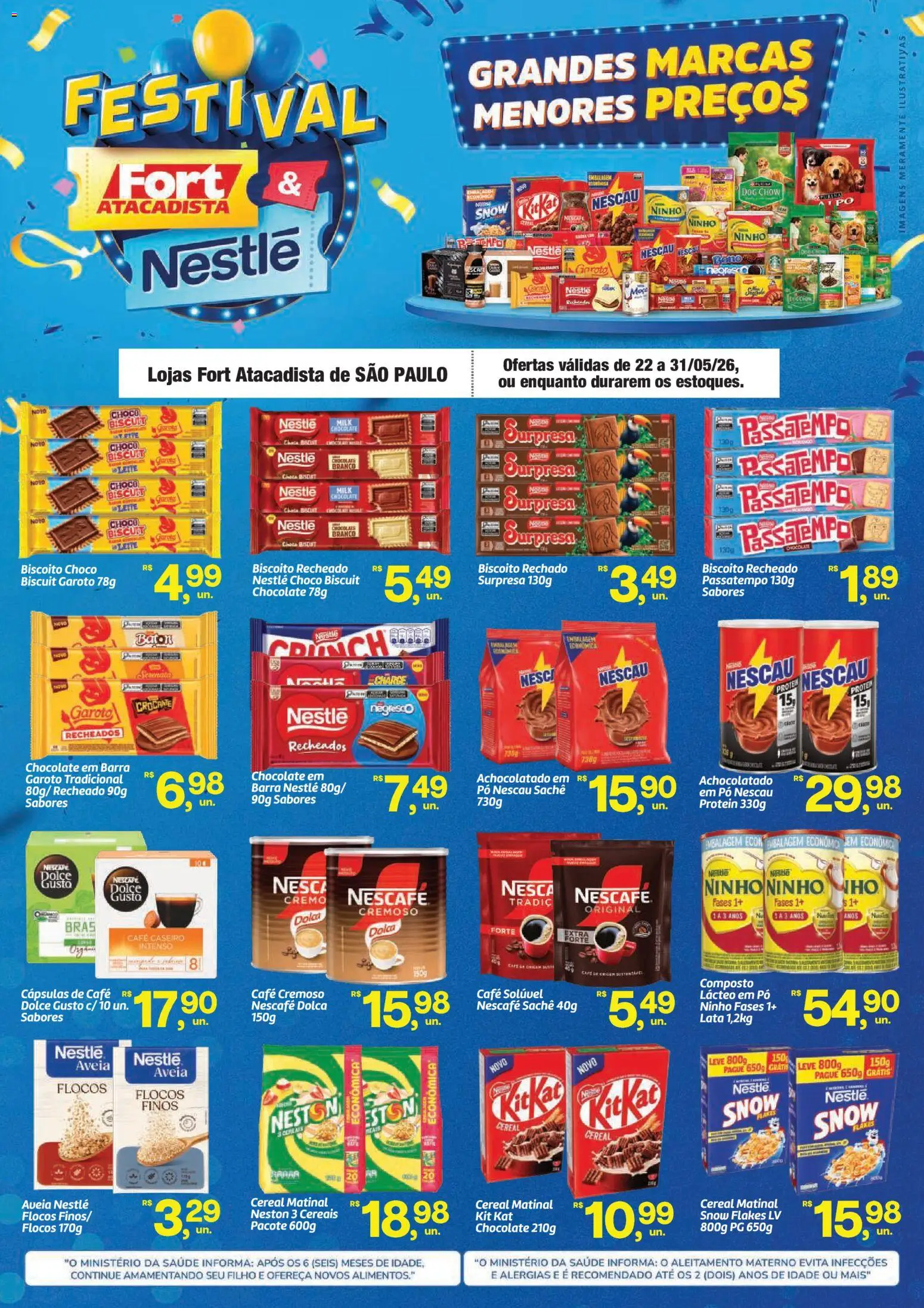 Fort Atacadista Folheto - válido de 22.05.2026 | Página: 1 | Produtos: Pó, Achocolatado, Leite, Café