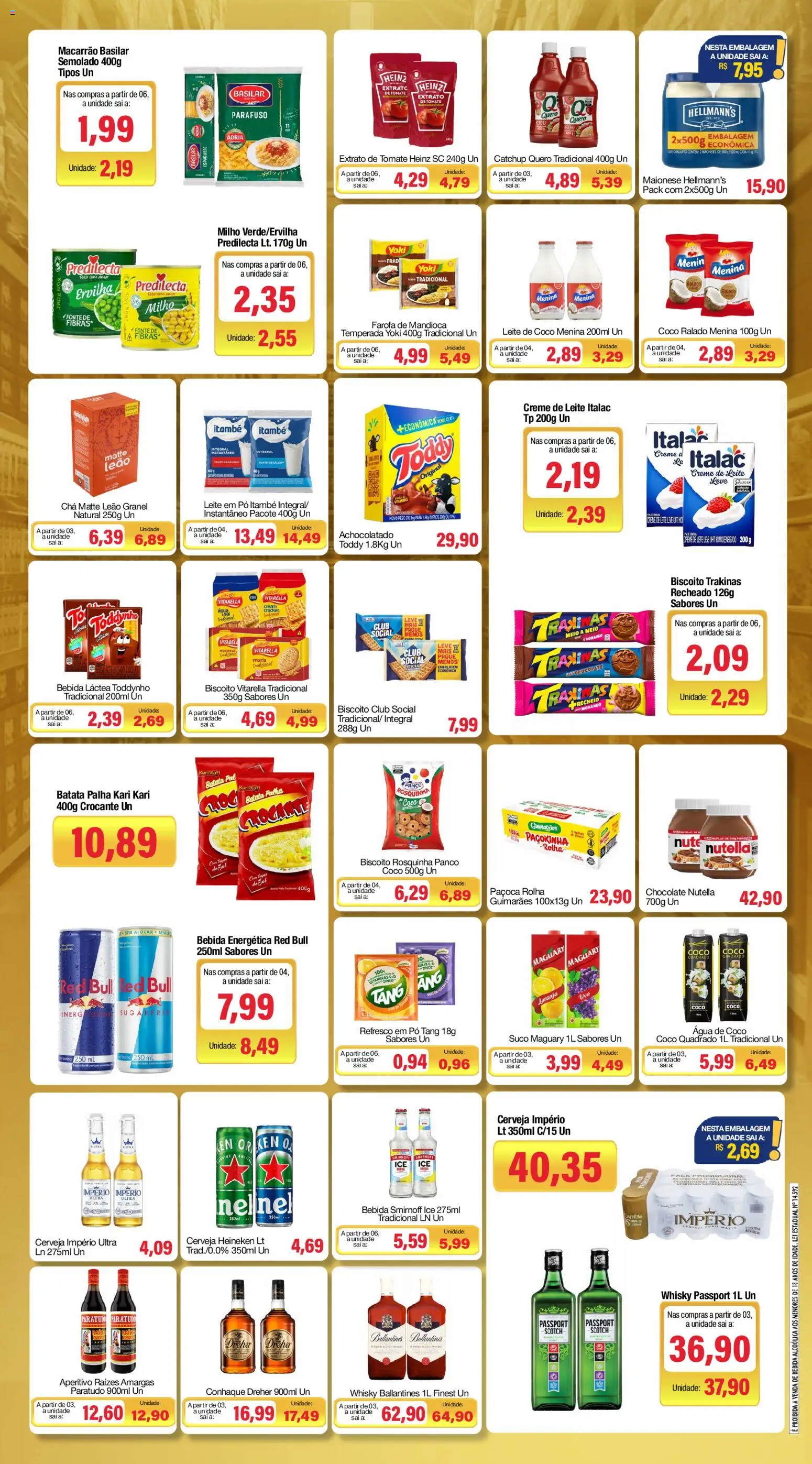 Spani Atacadista Folheto - válido de 01/09/2026 | Página: 3 | Produtos: Chá, Macarrão, Nutella, Leite de coco
