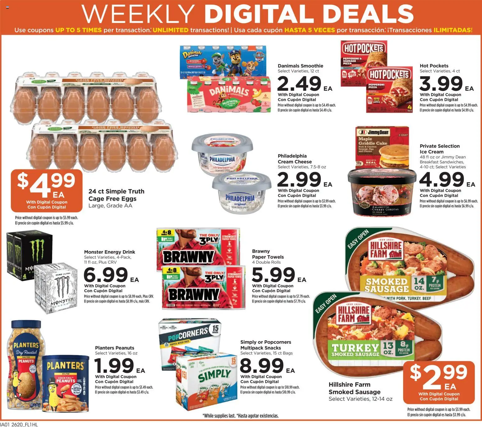 Food 4 Less Weekly Ad - valid from 17.06.2026 | Page: 2 | Products: Griddle, Eggs, Pork, Beef
