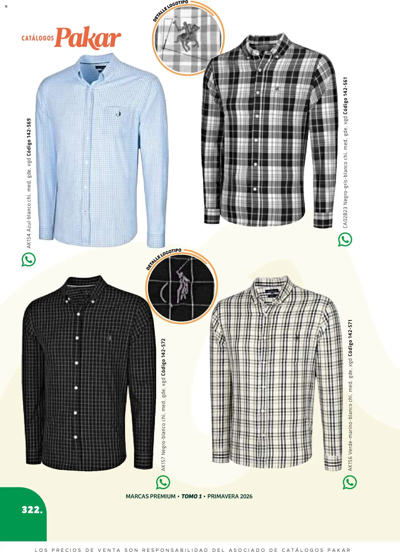 Nuevas ofertas de SC Pakar válidas en toda la República Mexicana desde el 27/02/2026. ¡Encuentra las mejores ofertas en SC Pakar catálogo Premium Men Tomo 1! | Página: 322