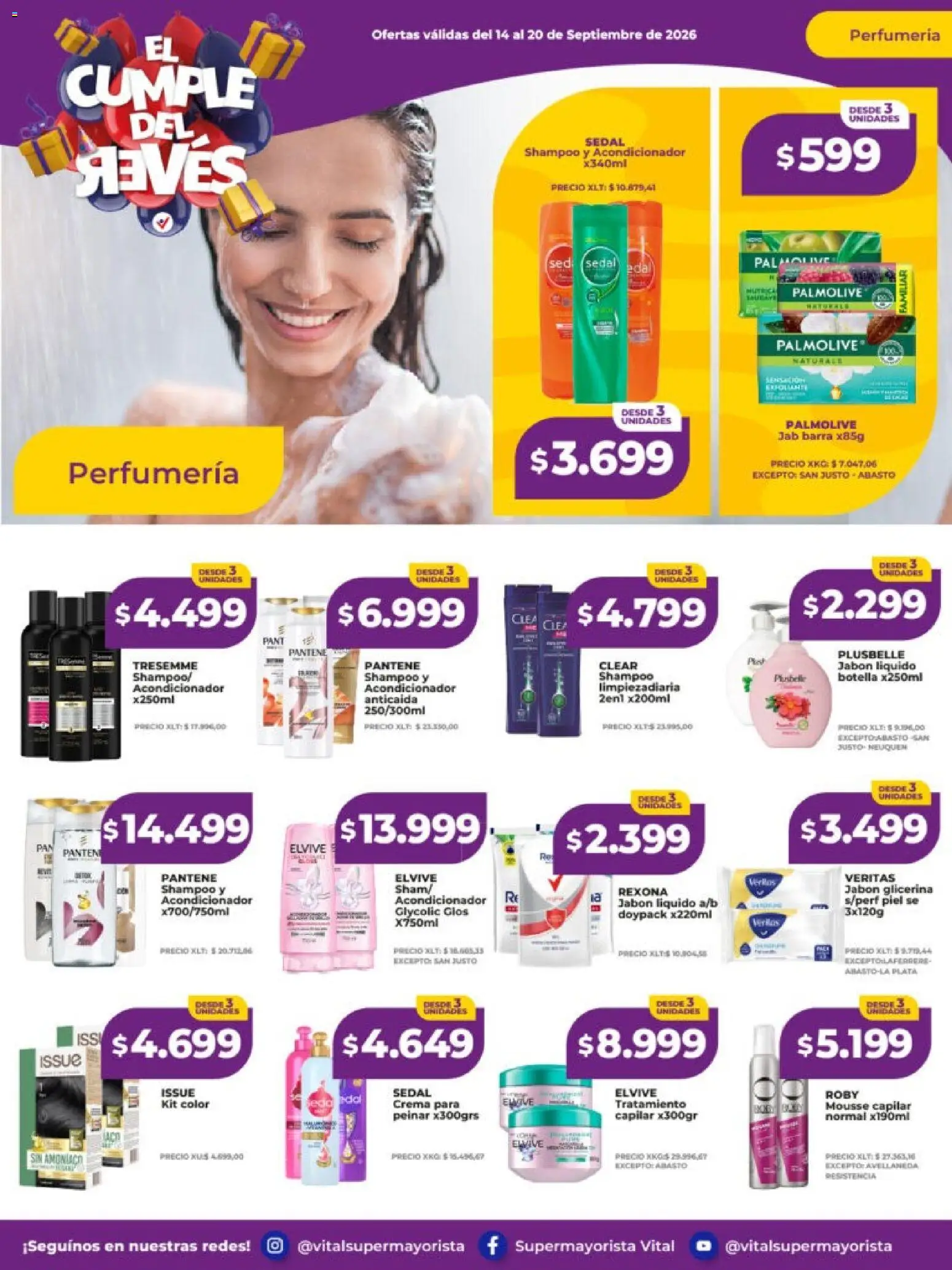 Vital - Ofertas │ válido desde el 14/09/2026 | Página: 2 | Productos: Jabón líquido, Shampoo, Acondicionador, Crema