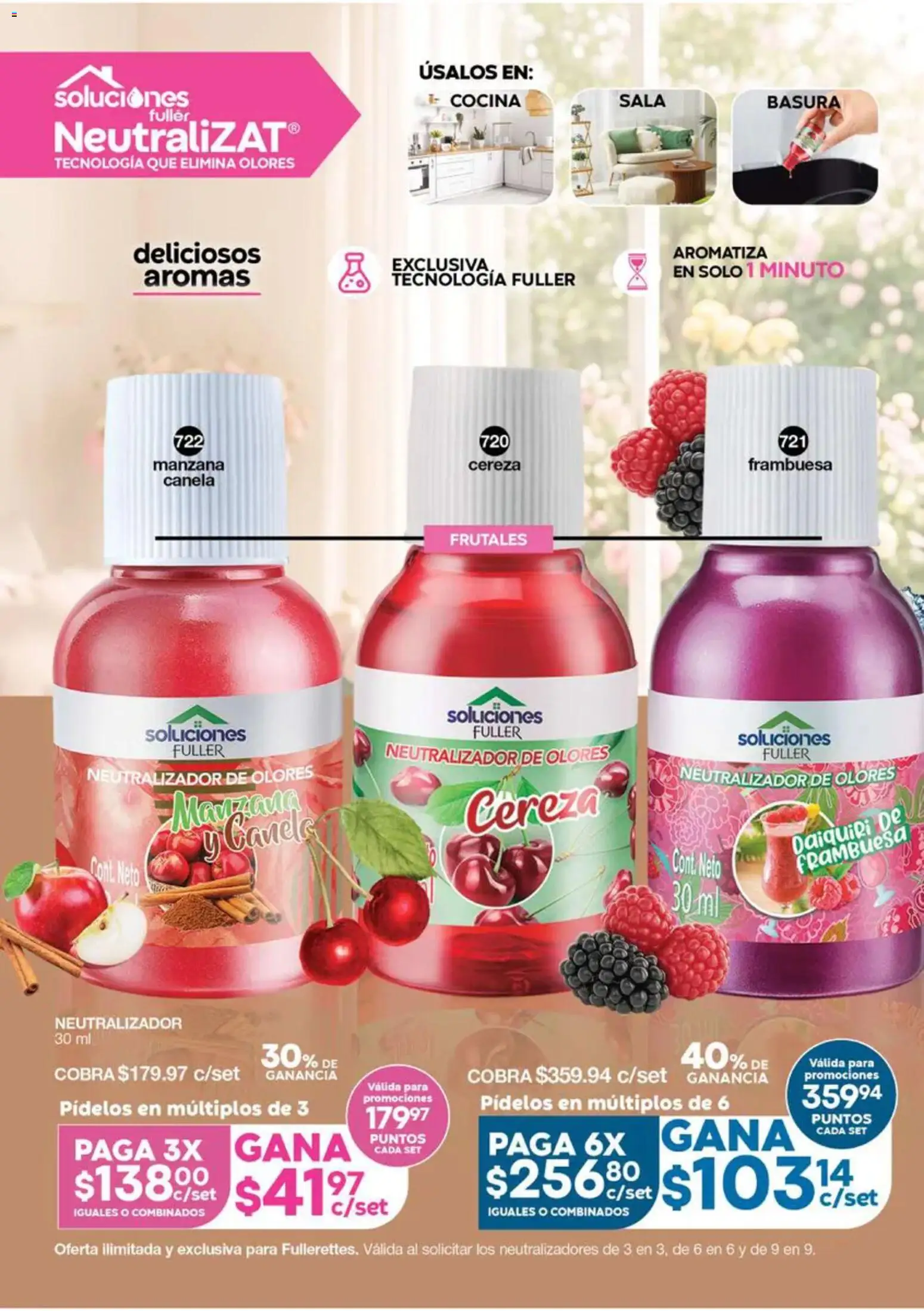 Nuevas ofertas de Fuller válidas en toda la República Mexicana desde el 16/09/2026. ¡Encuentra las mejores ofertas en Fuller Gana Más 12 2026! | Página: 37 | Productos: Manzana, Cocina, Sala