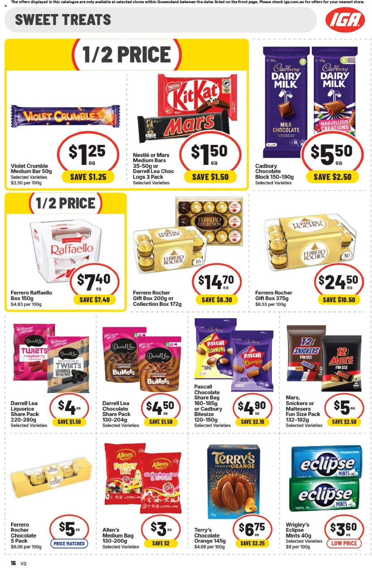 IGA catalogue - valid from 02/08/2026 | Page: 19 | Products: Box, Milk, Snickers, Ferrero Rocher