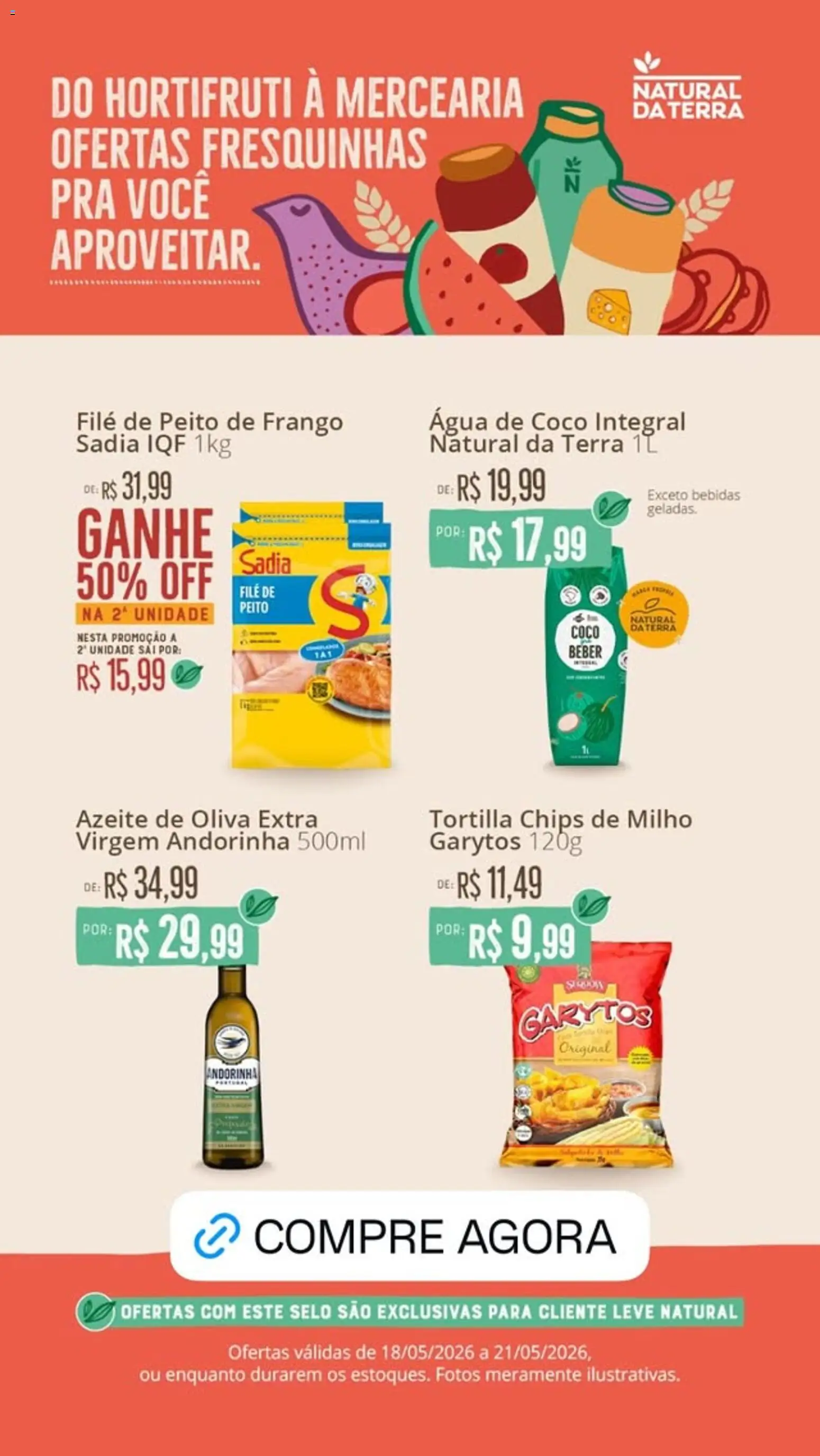 Natural da Terra - Ofertas da semana de 18/05/2026 ? Não perca as melhores promoções! | Brasil
