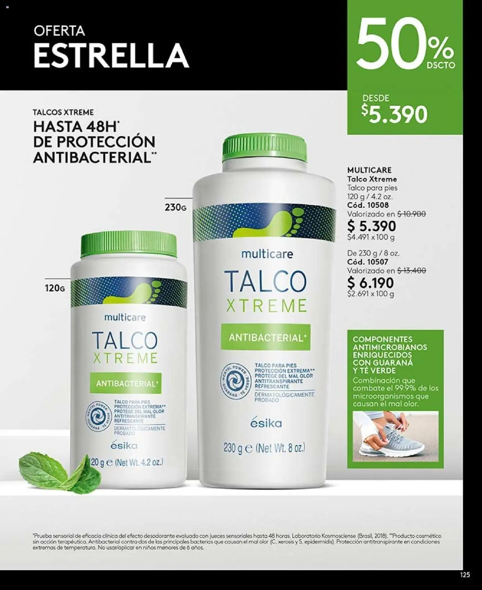 Catálogo Ésika Campaña 13 │ válido desde el 25.07.2026 | Página: 125 | Productos: Té verde, Desodorante, Antitranspirante, Té