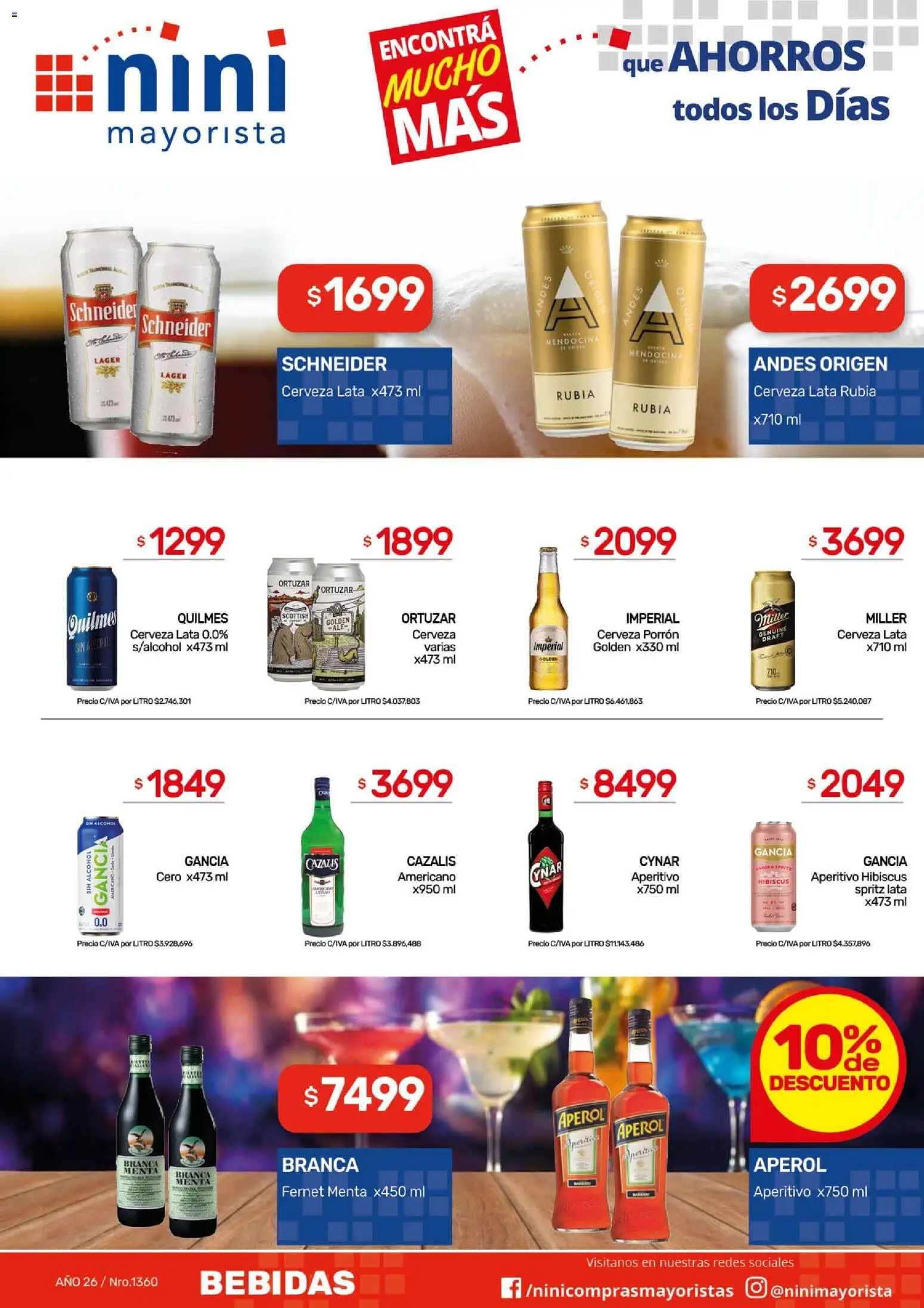 NINI Mayorista ofertas │ válido desde el 18.05.2026 | Página: 15 | Productos: Fernet, Cerveza