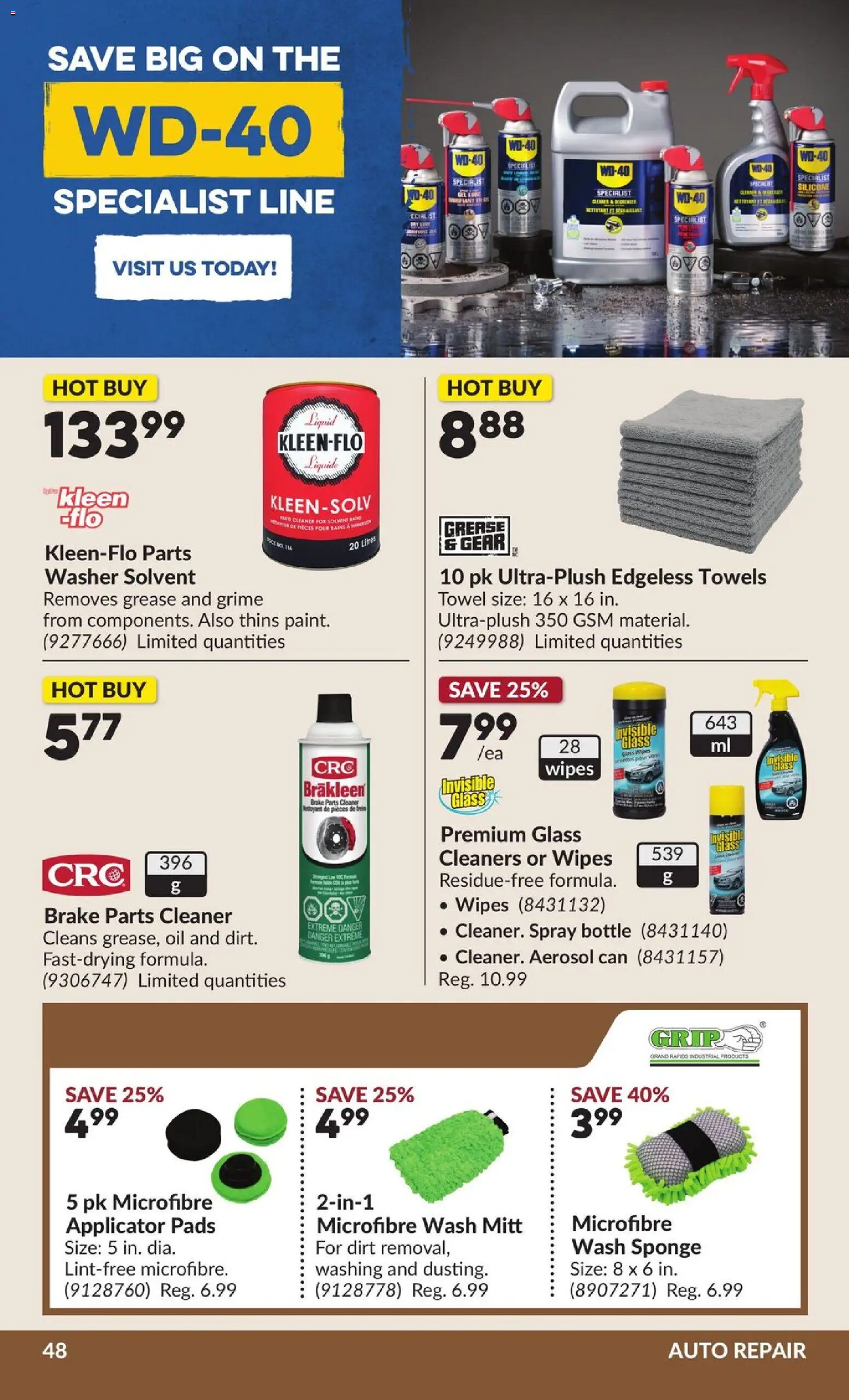 Princess Auto flyer valid from 21.04.2026 | Page: 53 | Products: Sponge, Oil