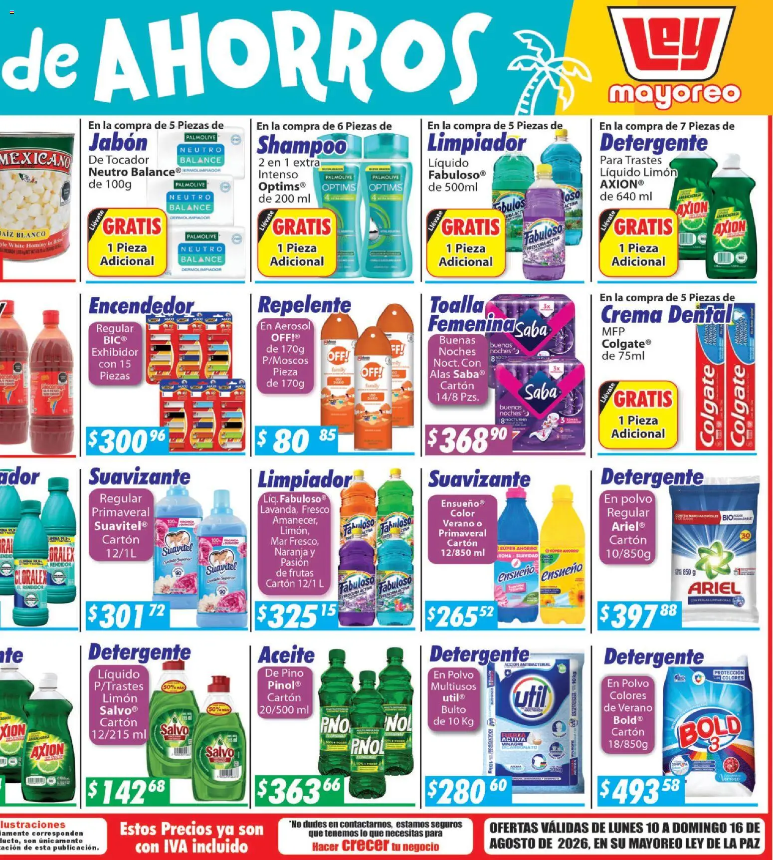 Nuevas ofertas de Casa Ley válidas en toda la República Mexicana desde el 10/08/2026. ¡Encuentra las mejores ofertas en Casa Ley folleto La Paz! | Página: 2 | Productos: Crema, Aceite, Shampoo, Jabón