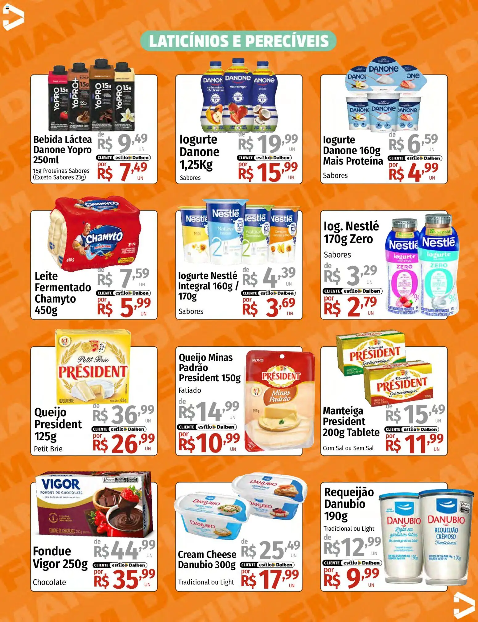 Supermercado Dalben Folheto - válido de 01.05.2026 | Página: 9 | Produtos: Manteiga, Chocolate, Bebida, Sal