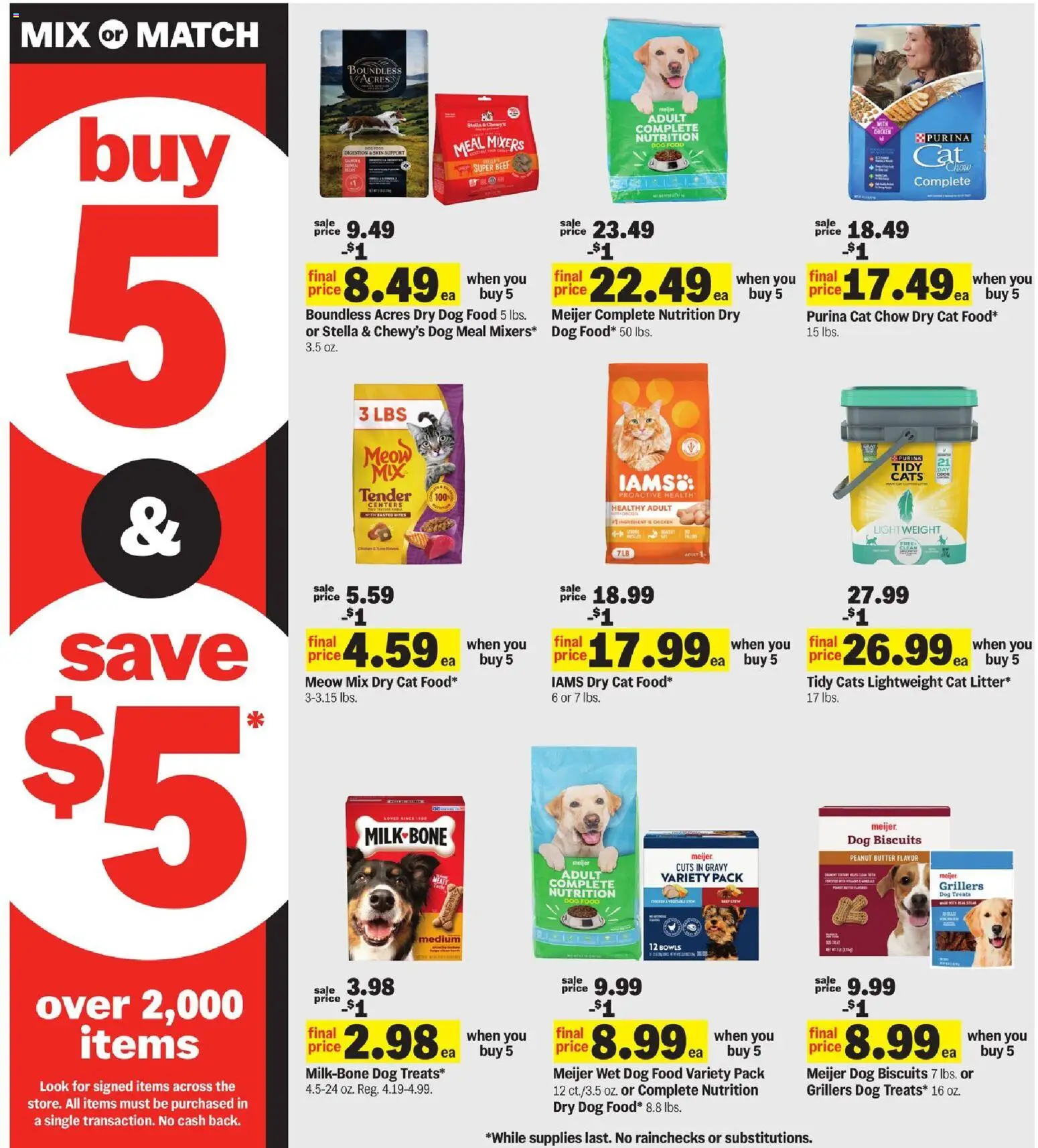 Meijer Weekly Ad - MI - valid from 13.05.2026 | Page: 19 | Products: Dog Treats, Dog Food, Butter, Beef