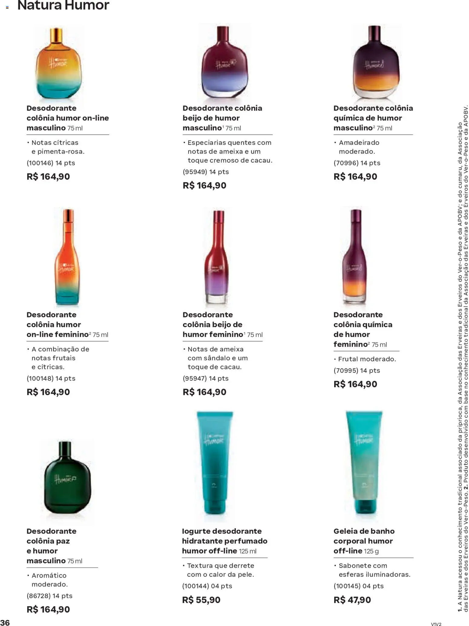 Natura Folheto - válido de 19.02.2026 | Página: 36 | Produtos: Desodorante, Base, Geleia, Sabonete