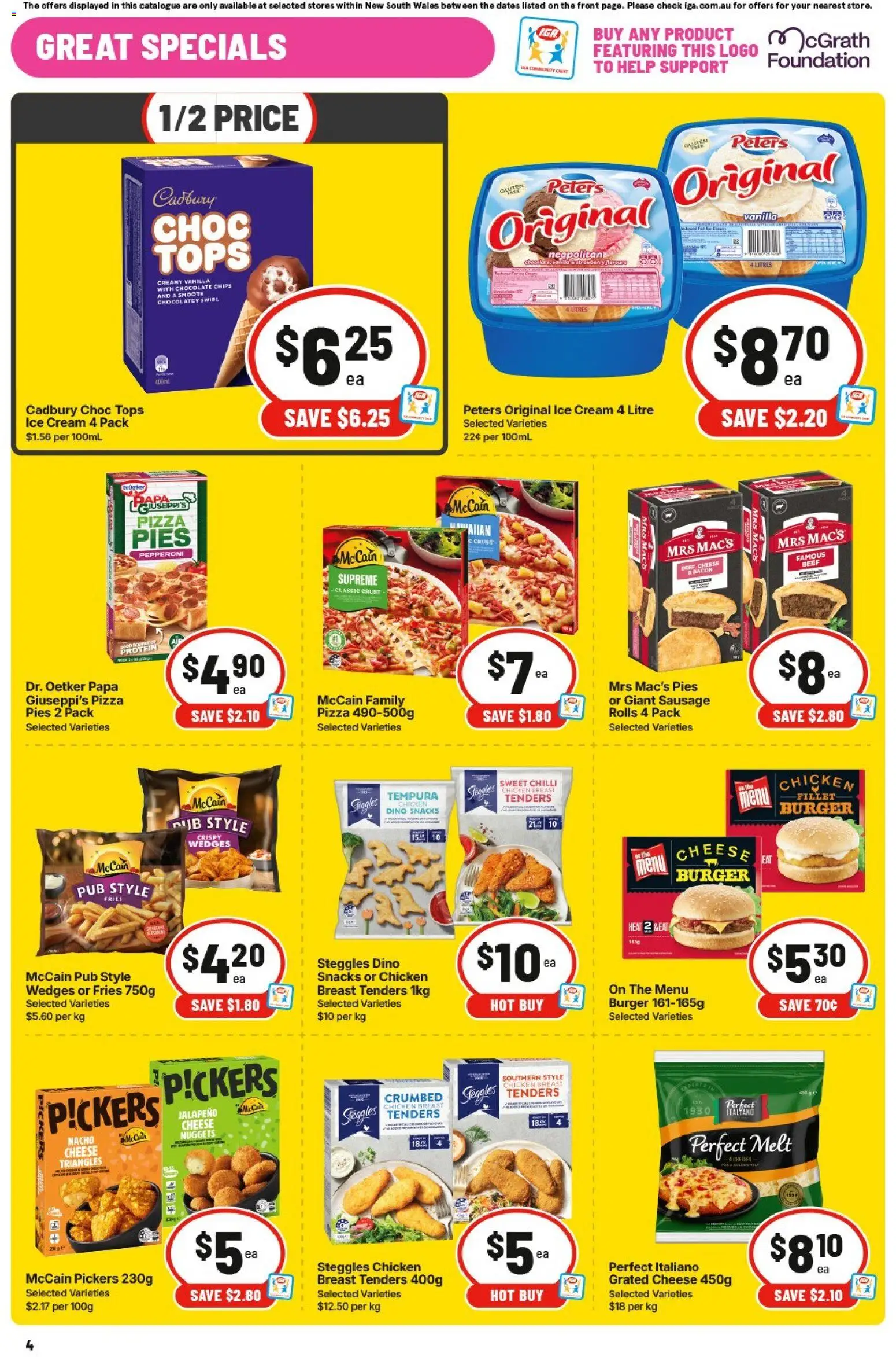 IGA catalogue - valid from 23/09/2026 | Page: 4 | Products: Crackers, Lollies, Pepper, Bag
