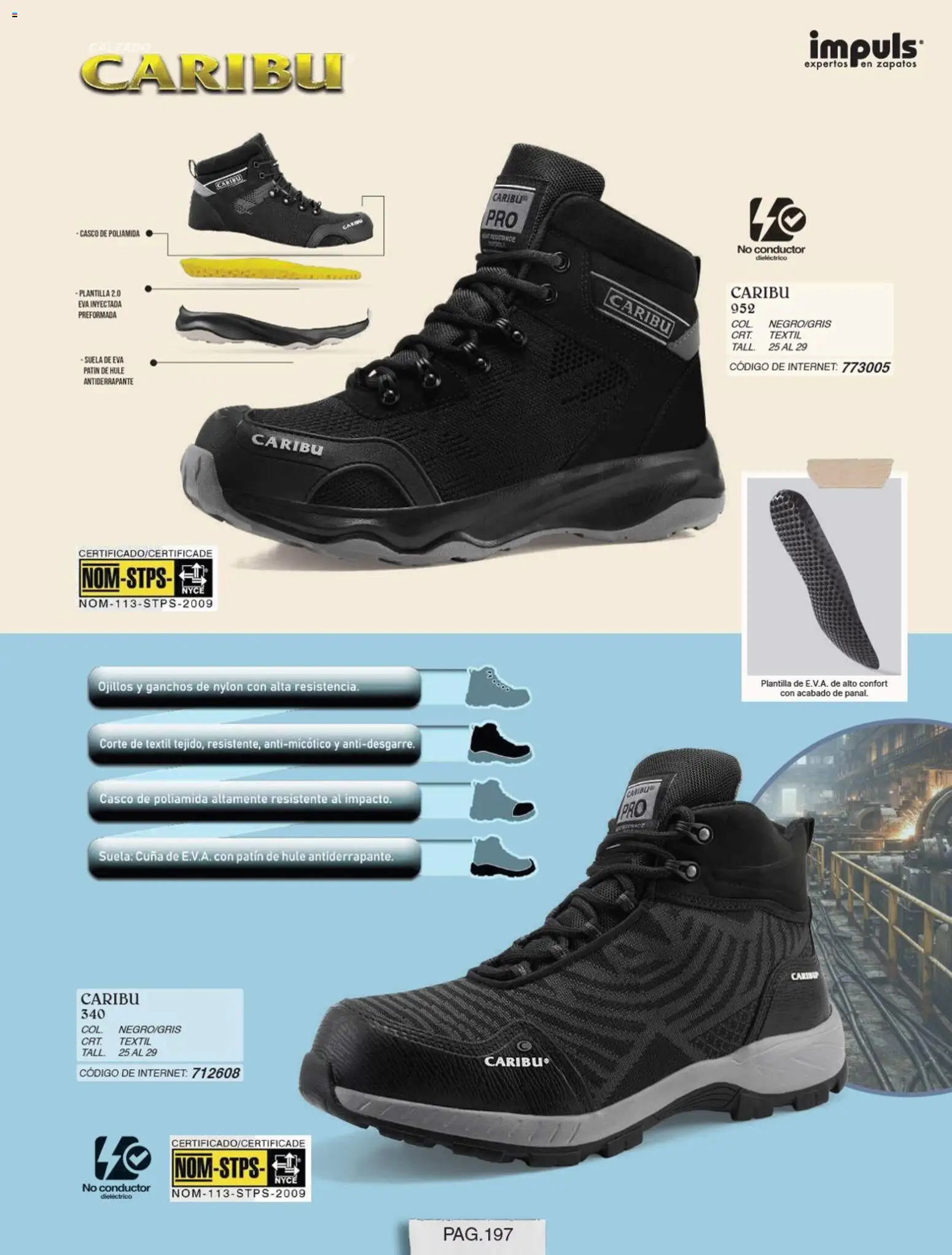Nuevas ofertas de Impuls válidas en toda la República Mexicana desde el 01/07/2026. ¡Encuentra las mejores ofertas en Impuls catálogo Caballero! | Página: 199 | Productos: Zapatos, Cuna