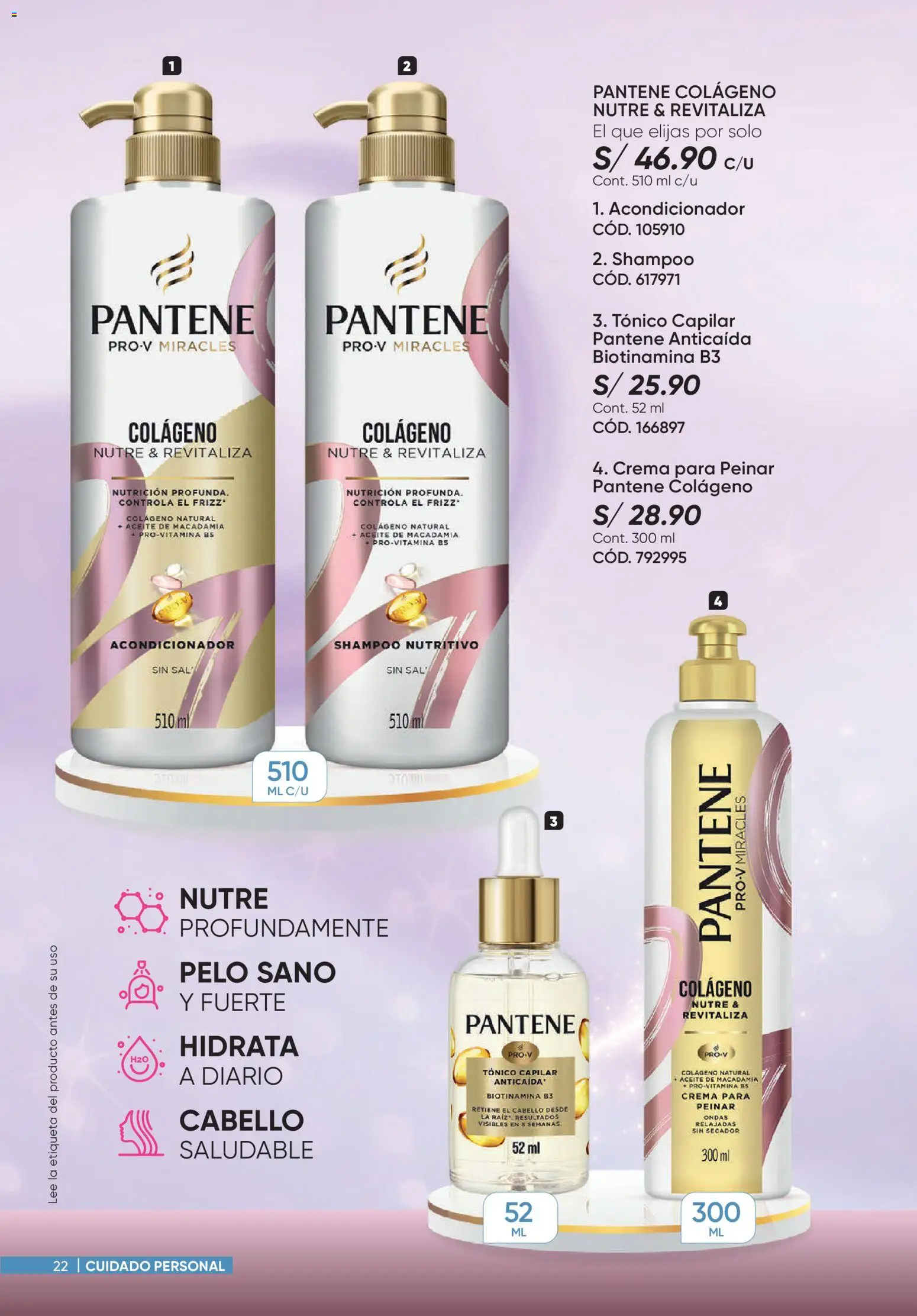 Catálogo Azzorti válido desde 31/08/2026 | Página: 22 | Productos: Shampoo, Acondicionador, Aceite, Crema