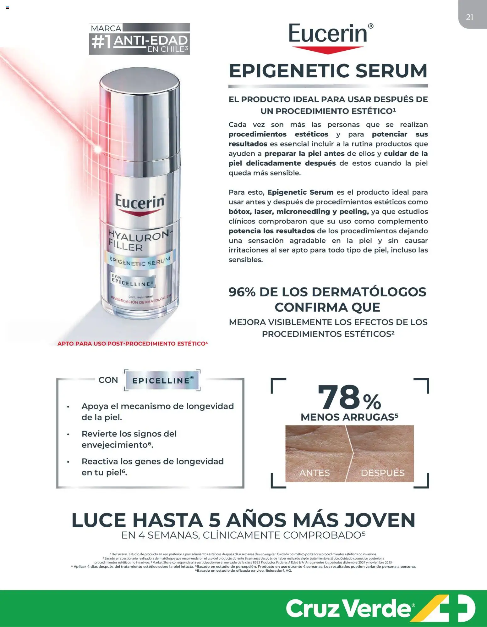 Cruz Verde - Dermocosmética │ válido desde el 31.08.2026 | Página: 21 | Productos: Sobre, Serum