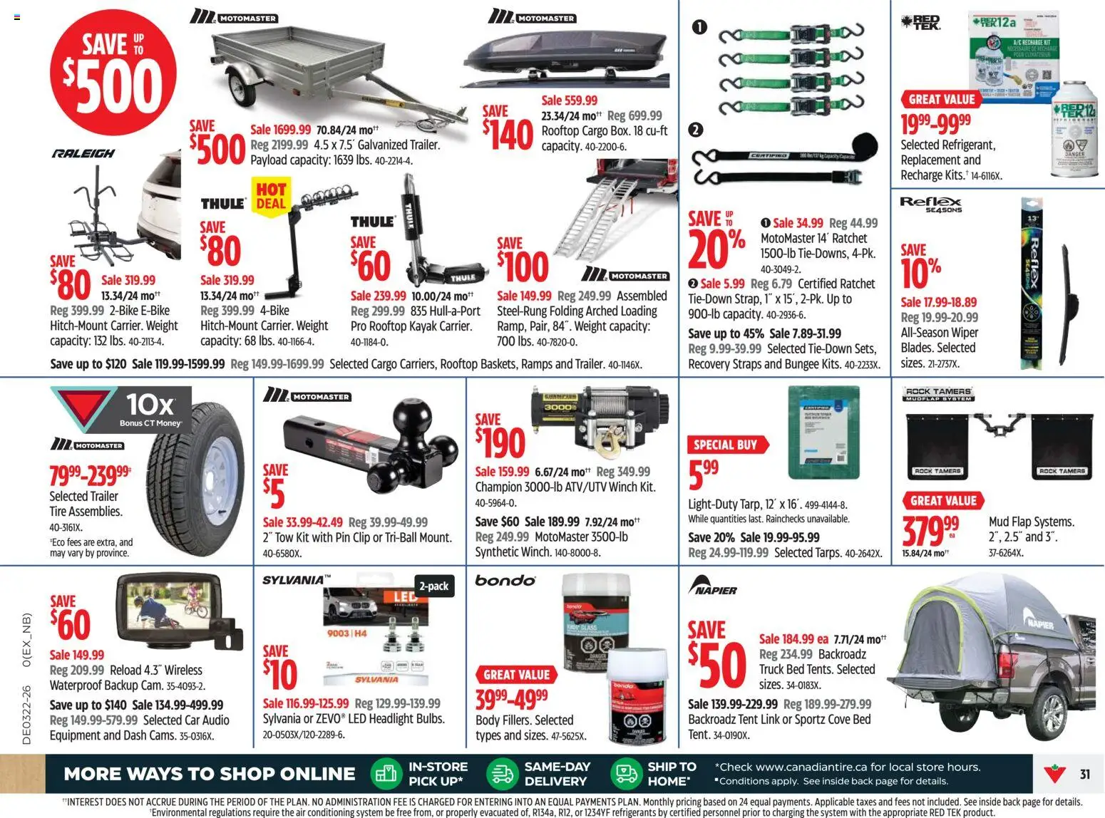 Canadian Tire flyer valid from 28.05.2026 | Page: 30 | Products: Audio, Air conditioning, Bed