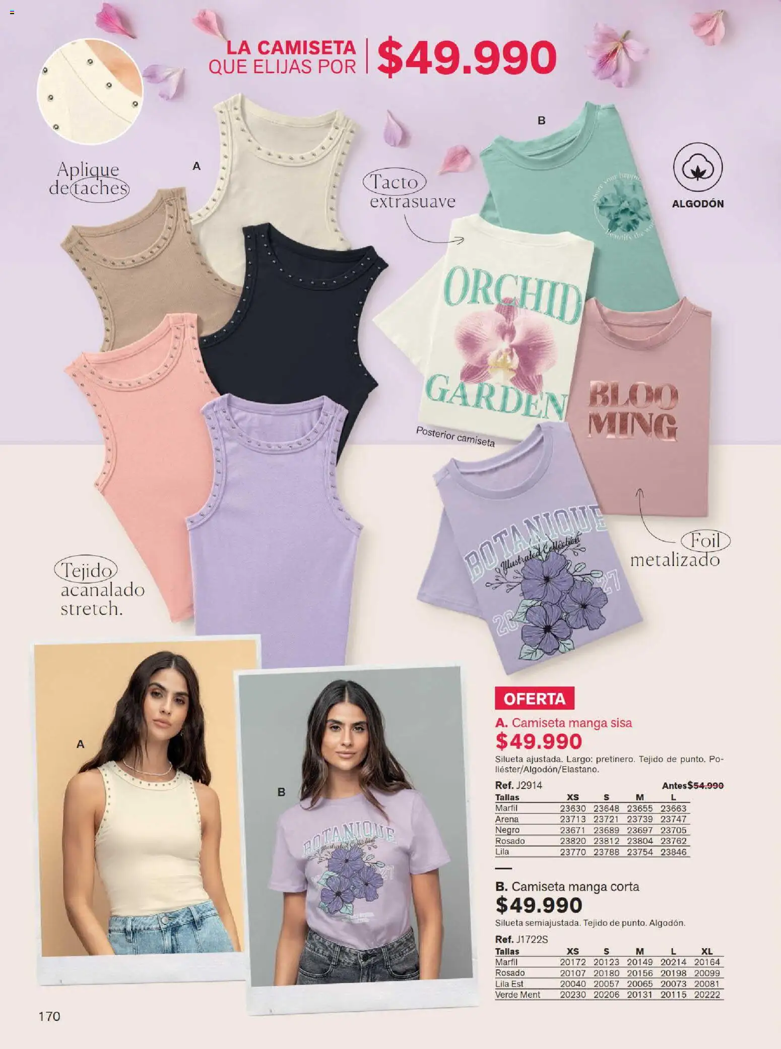 Leonisa revista - valida desde el 15/07/2026 | Página: 170 | Productos: Algodón, Camiseta, Camiseta manga sisa