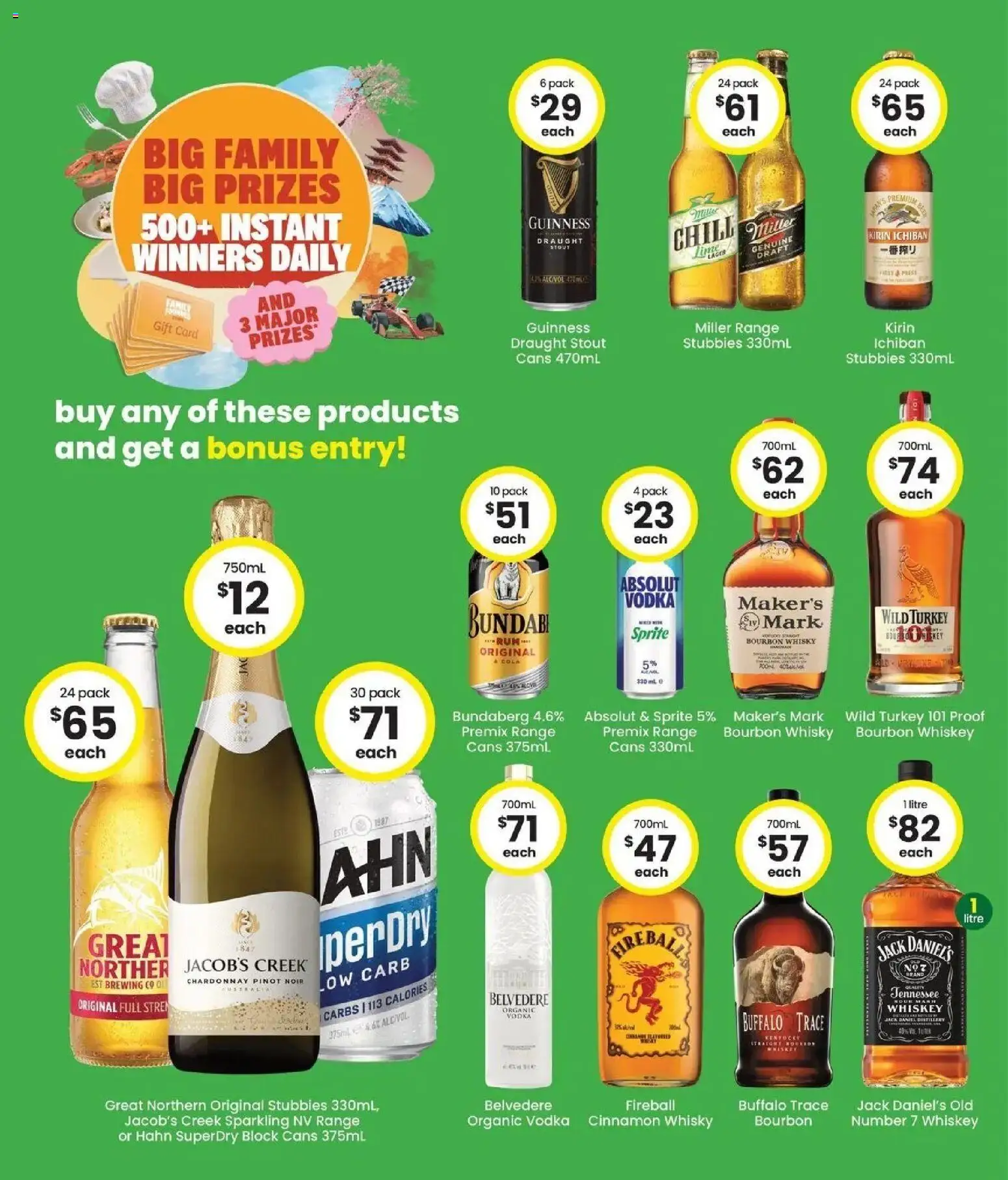 The Bottle-O catalogue - valid from 06/07/2026 | Page: 3 | Products: Bourbon, Vodka, Whiskey, Turkey