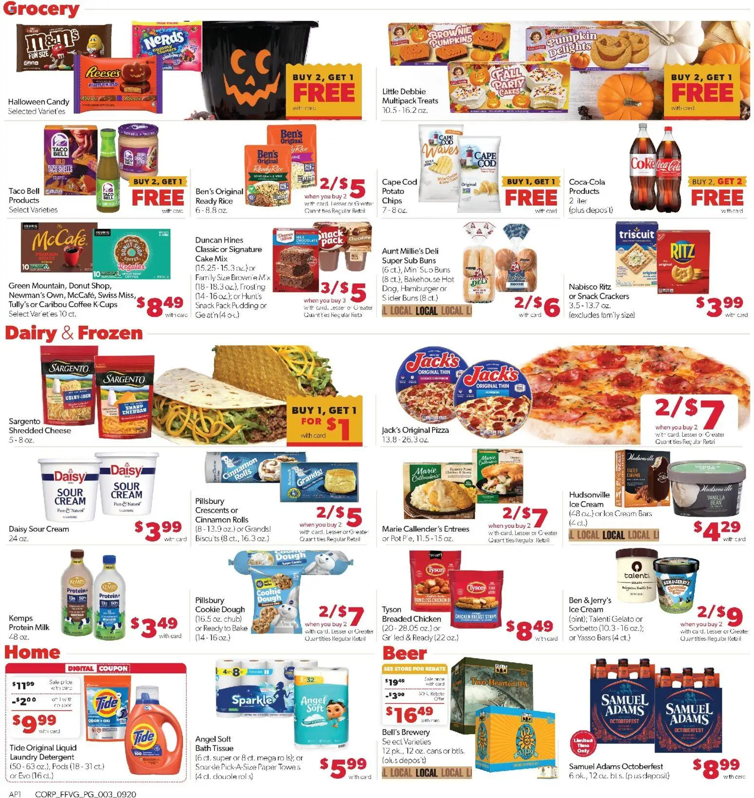 Family Fare Weekly Ad - valid from 09/20/2026 | Page: 3 | Products: Chicken, Chocolate, Protein, Donut
