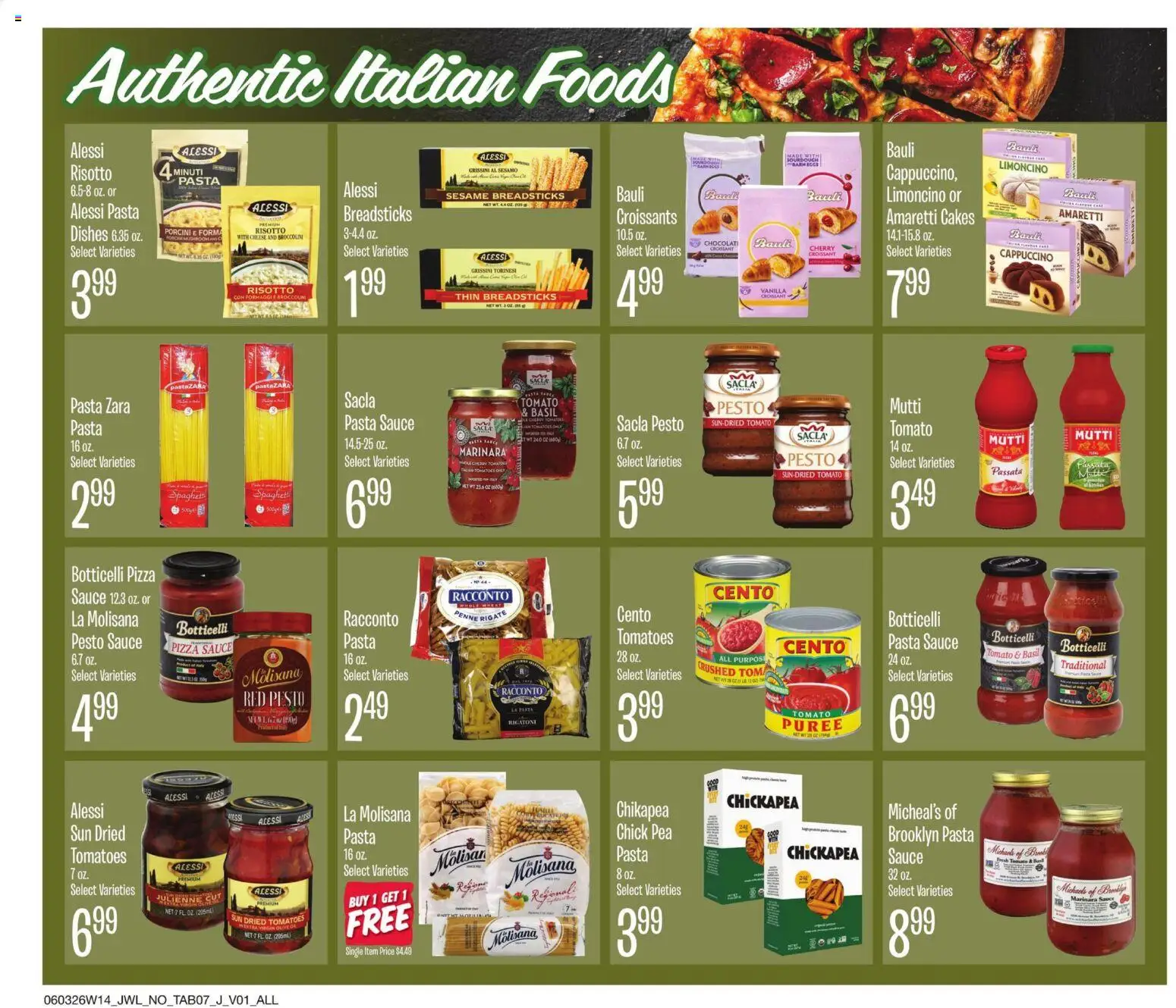 Jewel Osco Specialty&Local - valid from 03.06.2026 | Page: 7 | Products: Cheese, Pizza, Pasta, Croissants