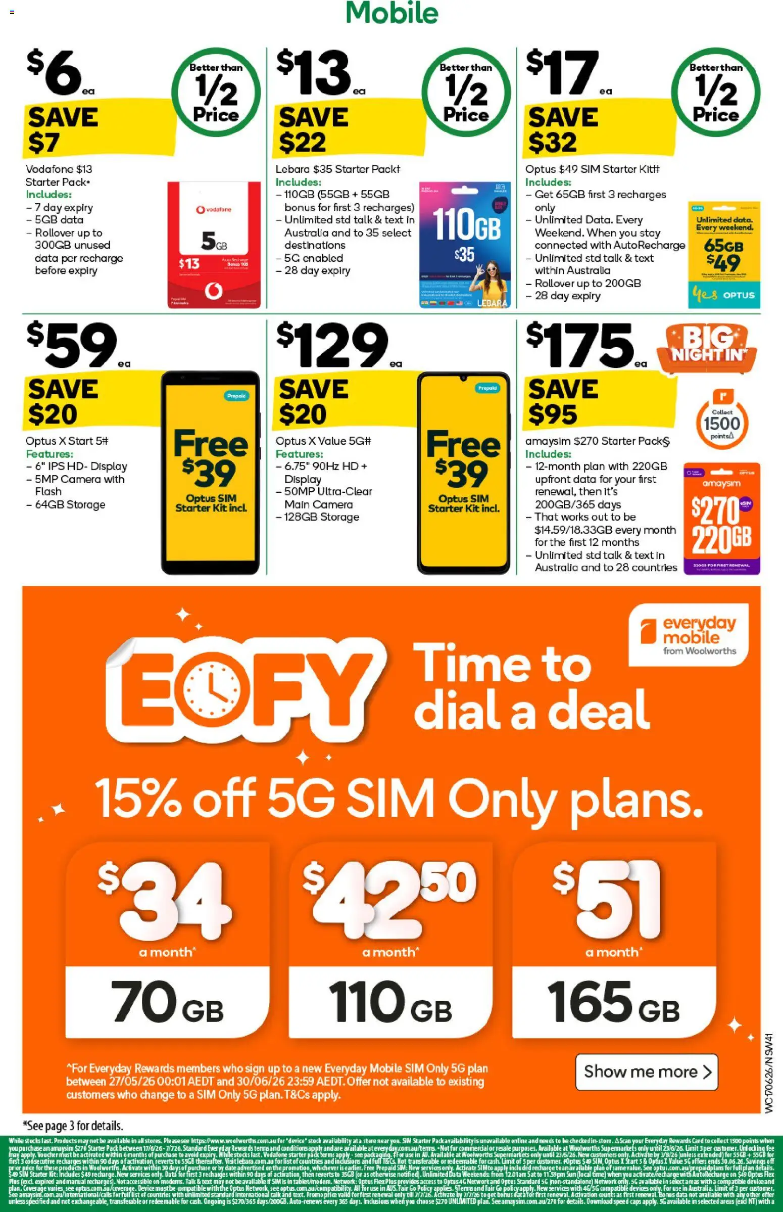 Woolworths catalogue - valid from 17.06.2026 | Page: 41 | Products: Date, Device, Camera, Mobile