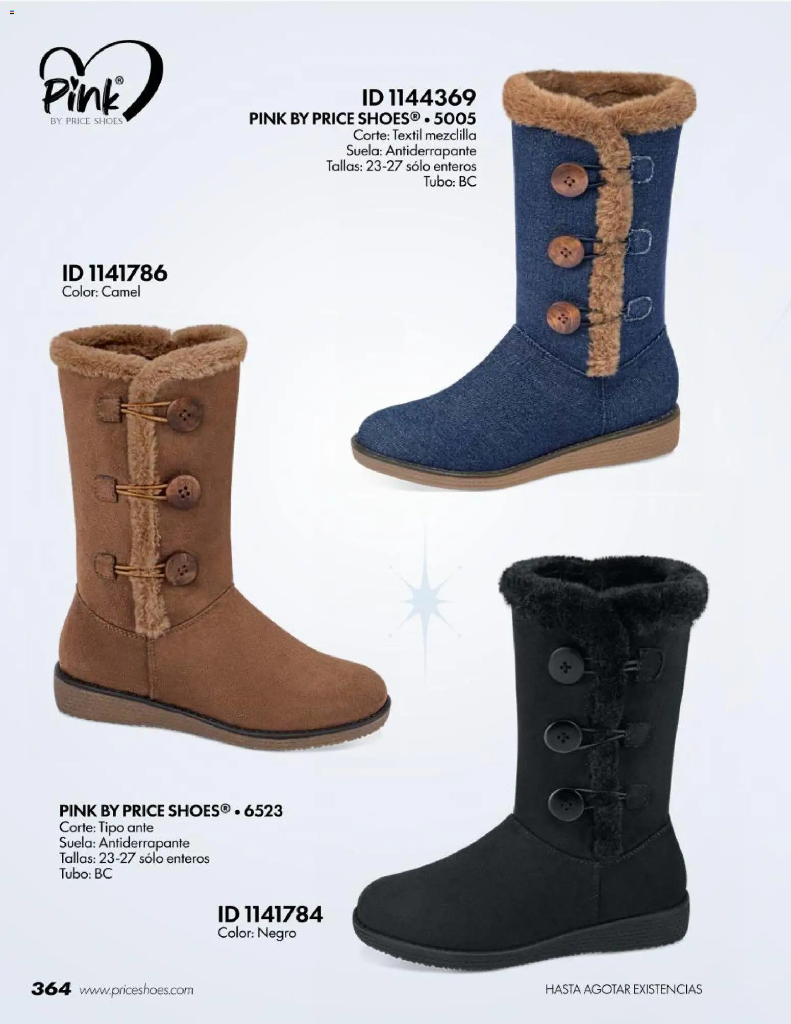 Nuevas ofertas de Price Shoes válidas en toda la República Mexicana desde el 18/07/2026. ¡Encuentra las mejores ofertas en Price Shoes catálogo Botas! | Página: 364