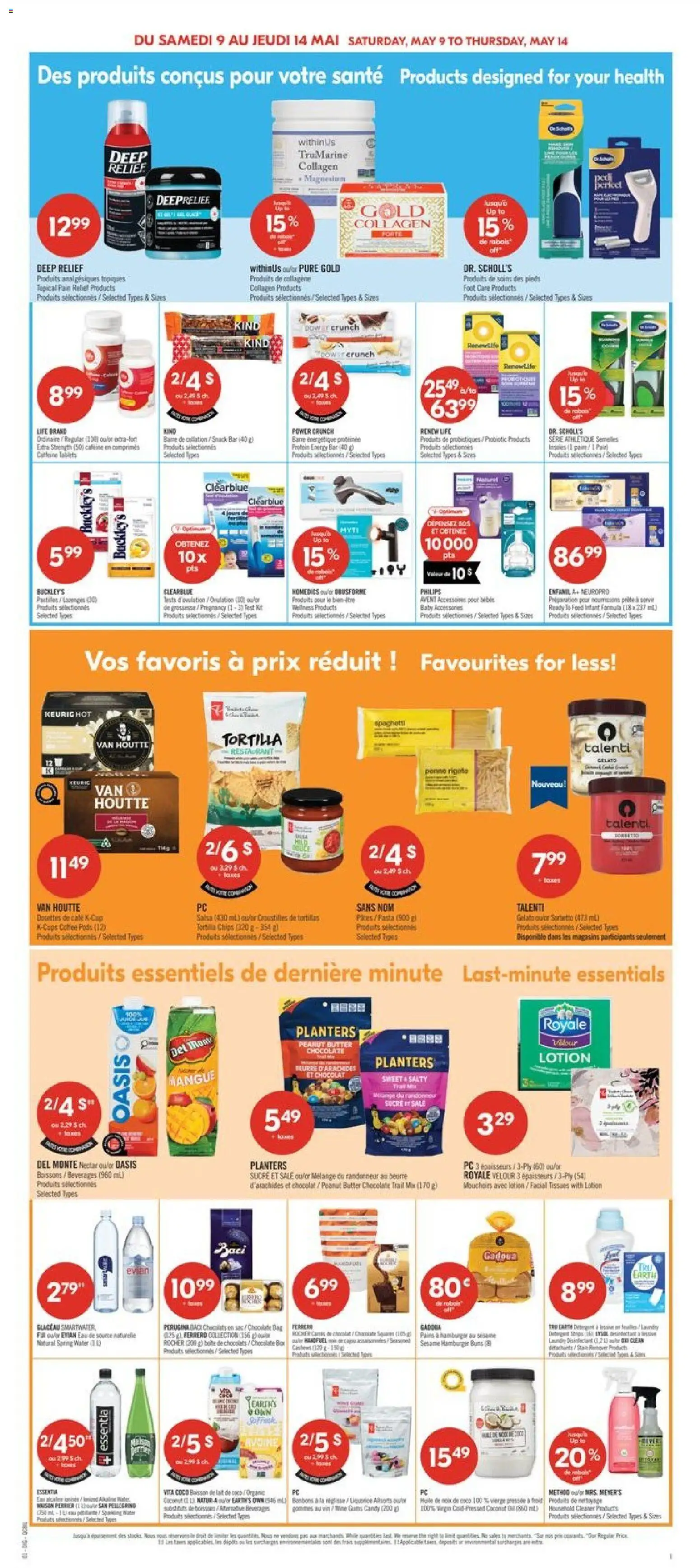 Pharmaprix flyer valid from 08.05.2026 | Page: 15 | Products: Chips, PC, Stain remover, Butter