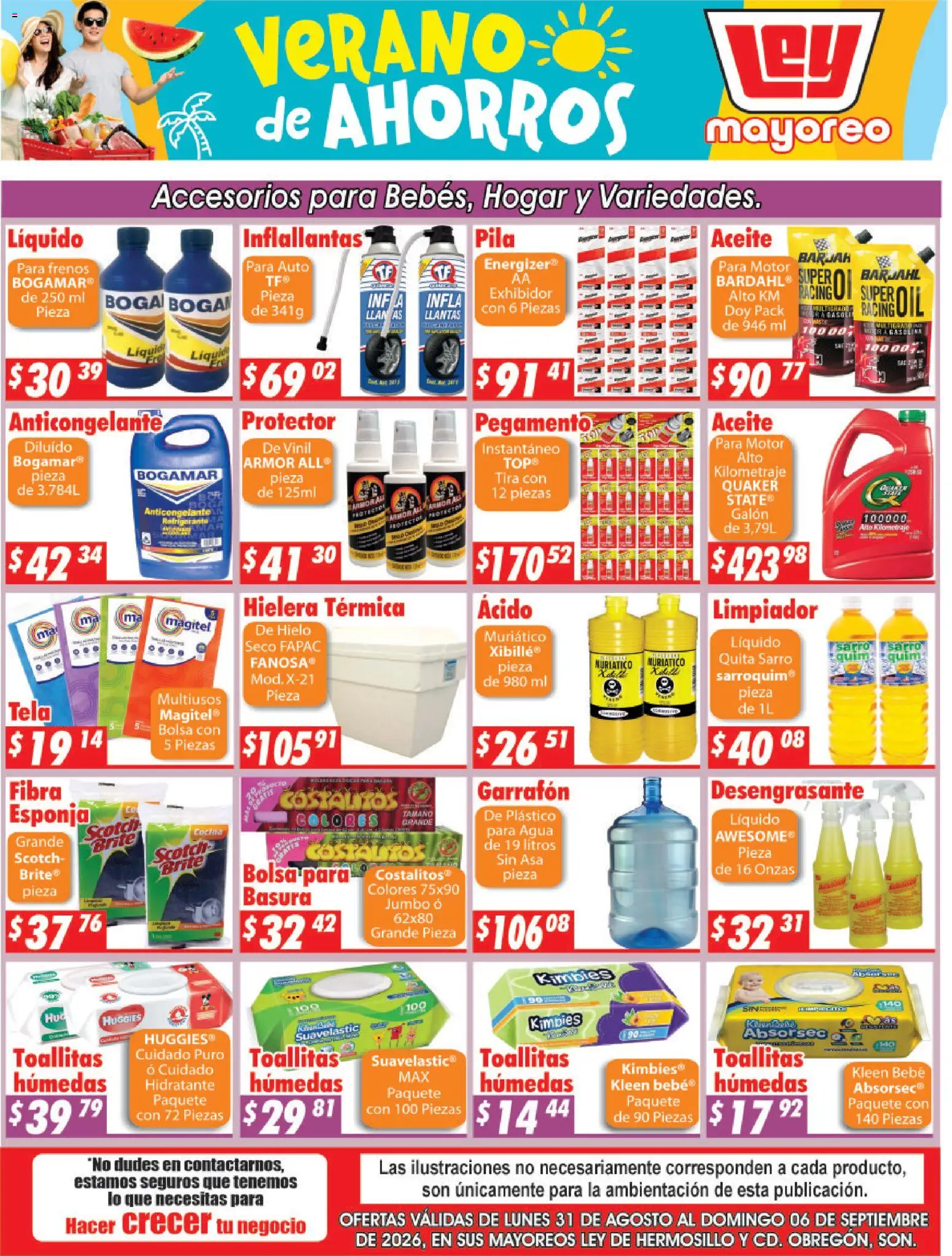 Nuevas ofertas de Casa Ley válidas en toda la República Mexicana desde el 31/08/2026. ¡Encuentra las mejores ofertas en Casa Ley folleto Hermosillo! | Página: 3 | Productos: Sal, Esponja, Limpiador, Pila