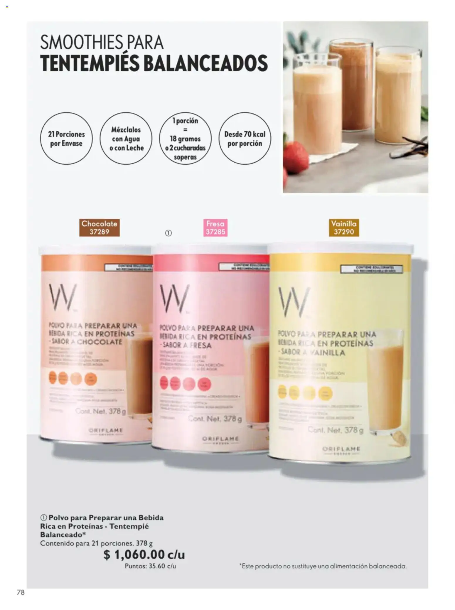 Nuevas ofertas de Oriflame válidas en toda la República Mexicana desde el 11/07/2026. ¡Encuentra las mejores ofertas en Oriflame campaña 10 2026! | Página: 78 | Productos: Agua, Leche, Chocolate, Polvo