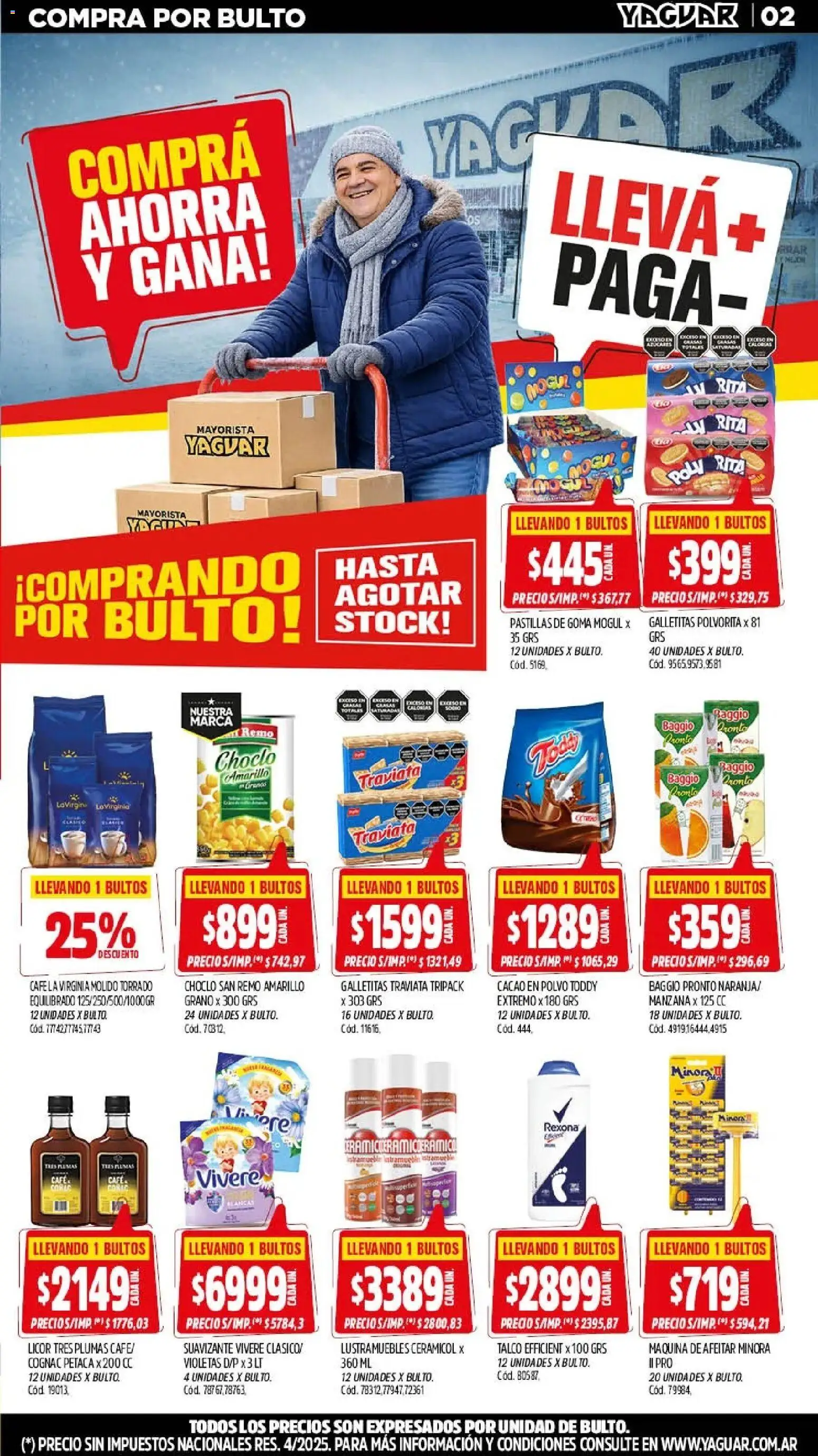 Yaguar - Oferta Semanal Trelew │ válido desde el 27/07/2026 | Página: 2 | Productos: Lustramuebles, Polvo, Cacao, Suavizante