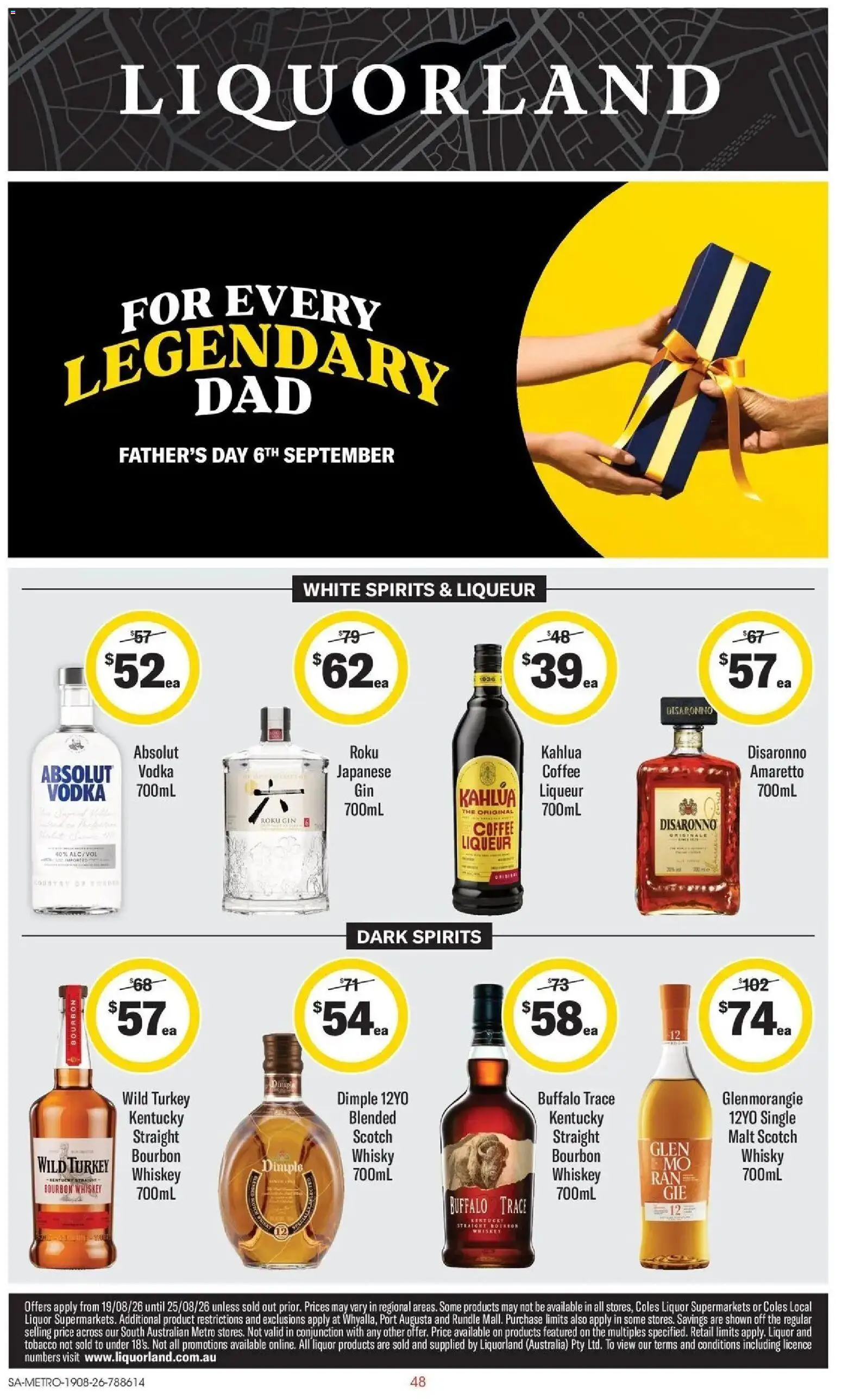﻿Coles catalogue valid from 19/08/2026 > Online Australia | Page: 48 | Products: Coffee, Vodka, Scotch, Turkey