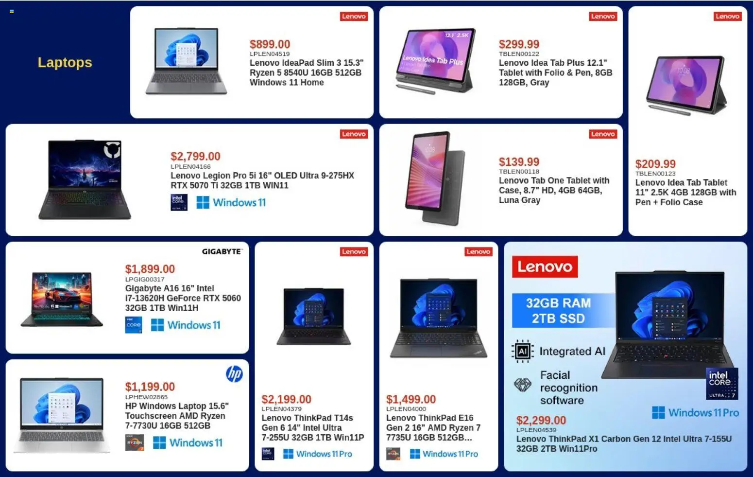 Canada Computers flyer valid from Sep 11, 2026 | Page: 2 | Products: Tablet, Case, Laptop