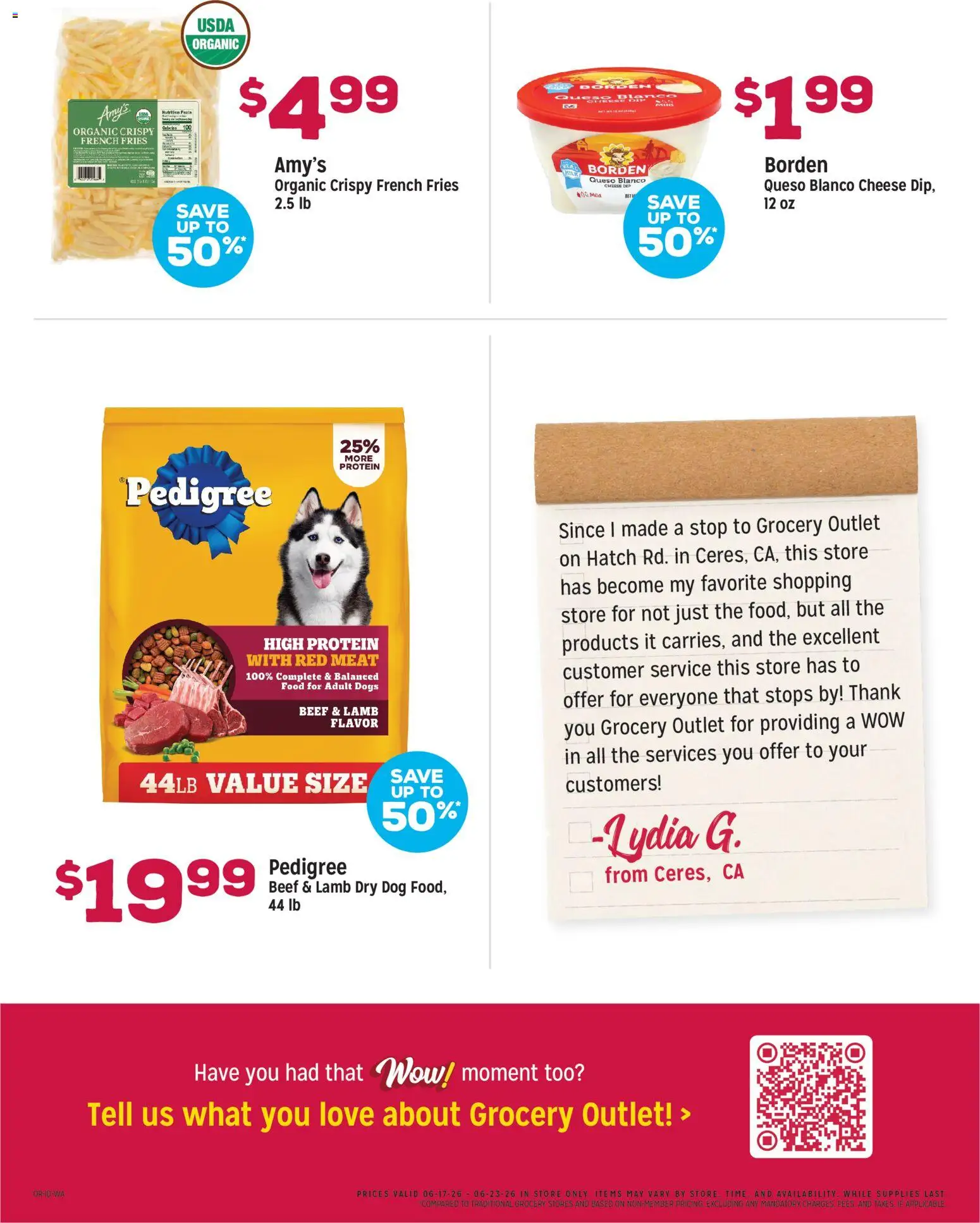 Grocery Outlet Weekly Ad - ID - valid from 17.06.2026 | Page: 3 | Products: Milk, Cheese, Beef