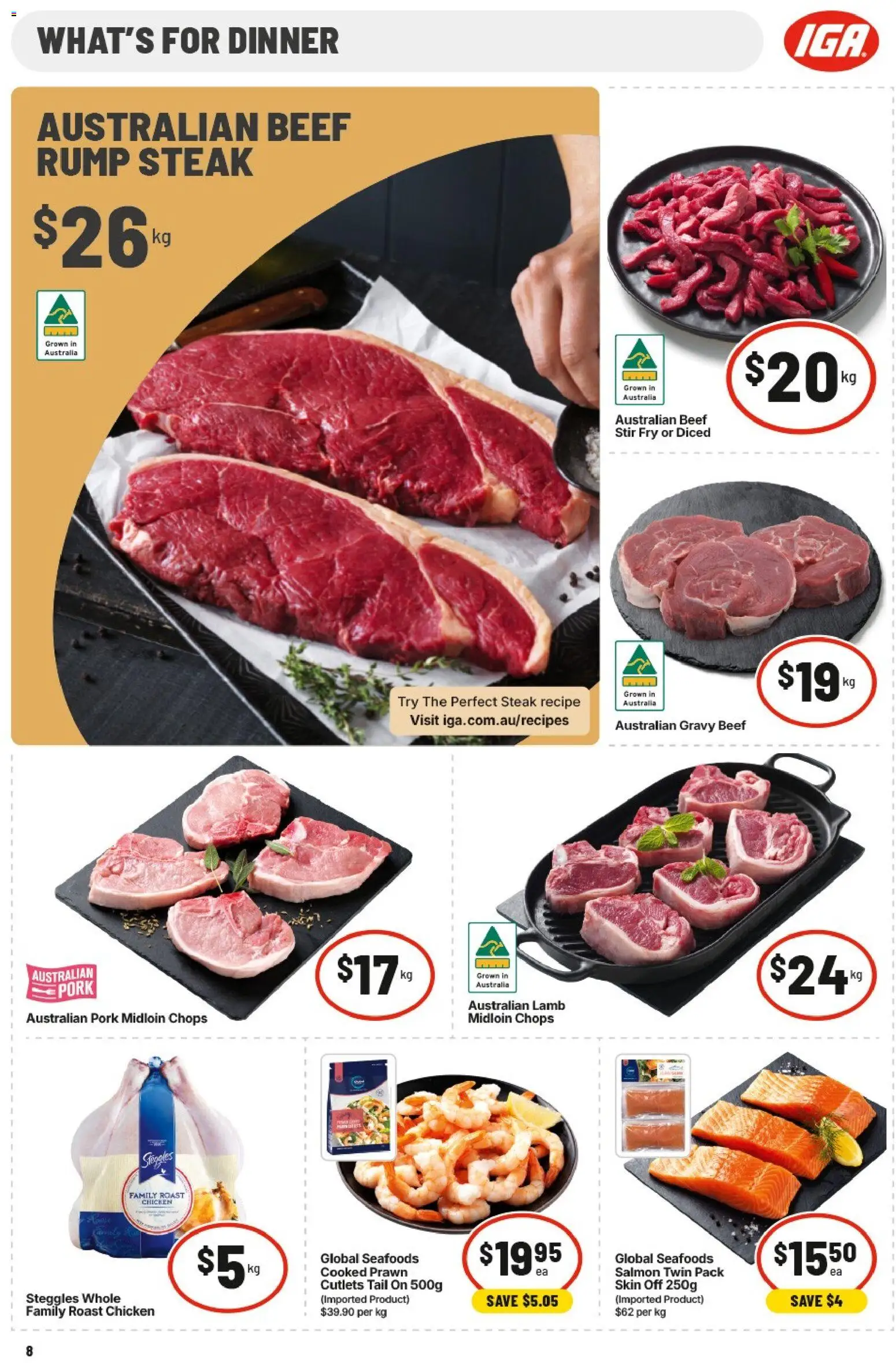 IGA catalogue - valid from 24/06/2026 | Page: 12 | Products: Chicken, Pork, Beef, Steak
