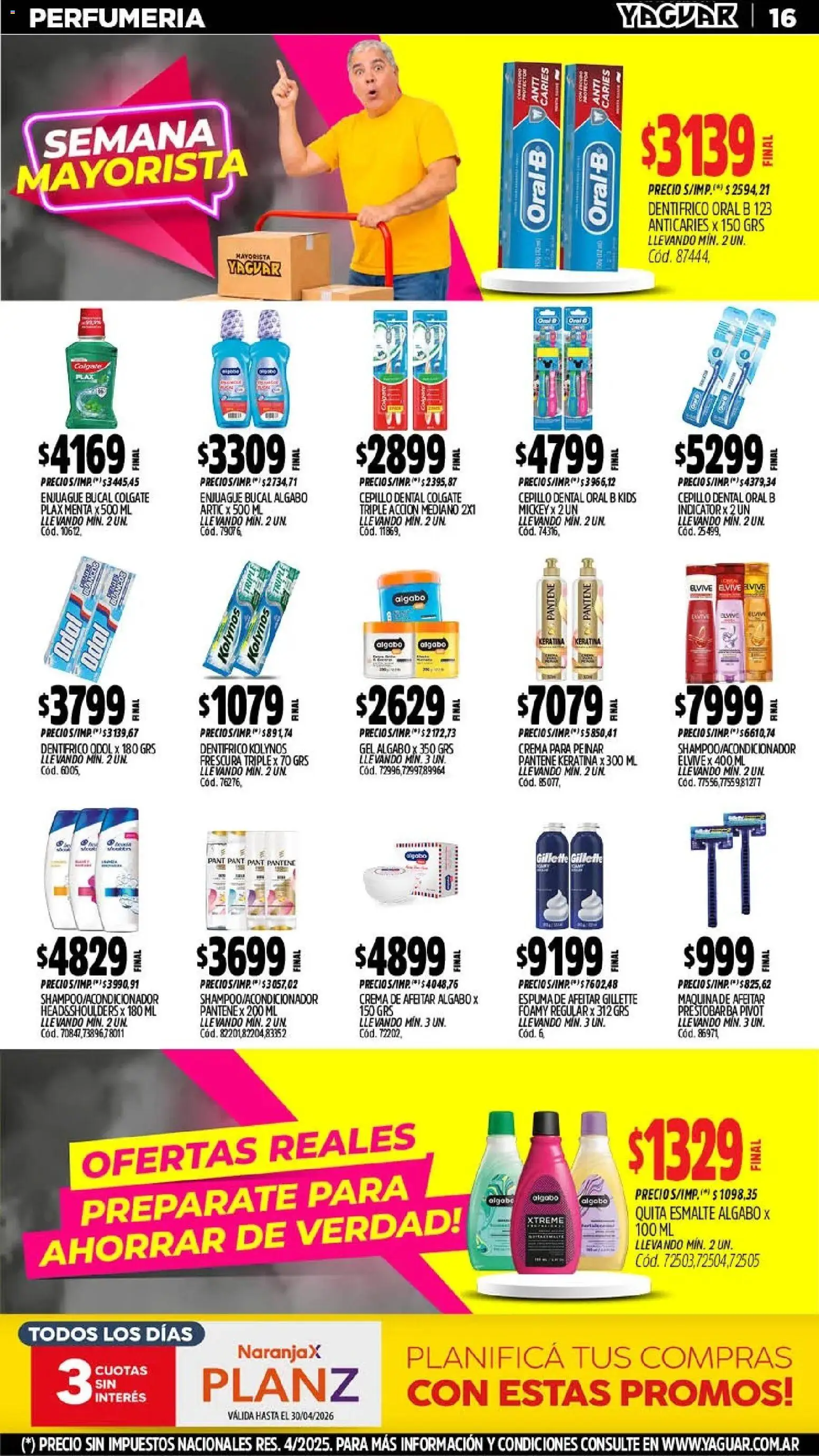 Yaguar - Oferta Semanal Trelew │ válido desde el 18.05.2026 | Página: 17 | Productos: Cepillo, Enjuague bucal, Crema