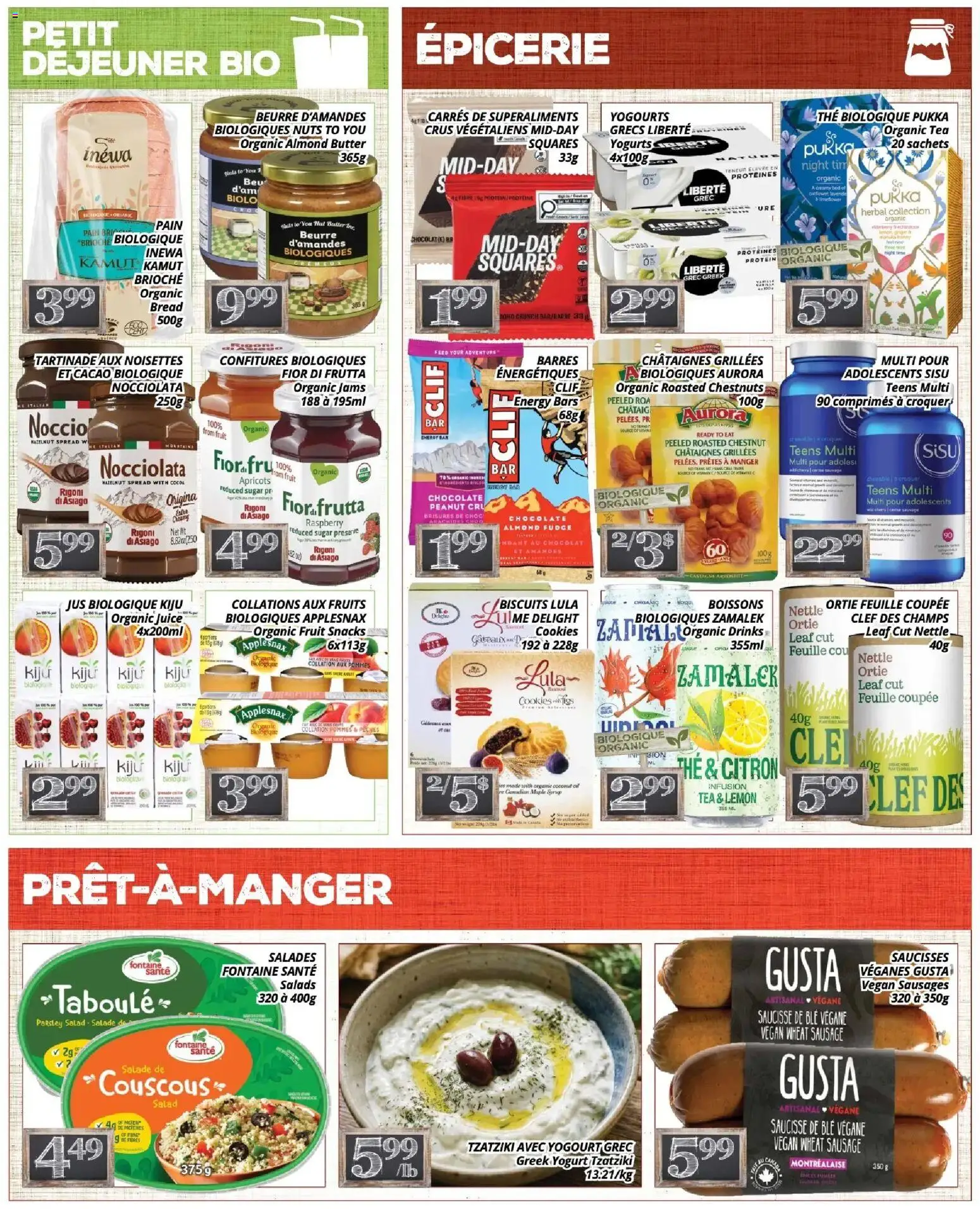 Pa Supermarché flyer valid from Aug 17, 2026 | Page: 2 | Products: Cookies, Sugar, Sausages, Bed