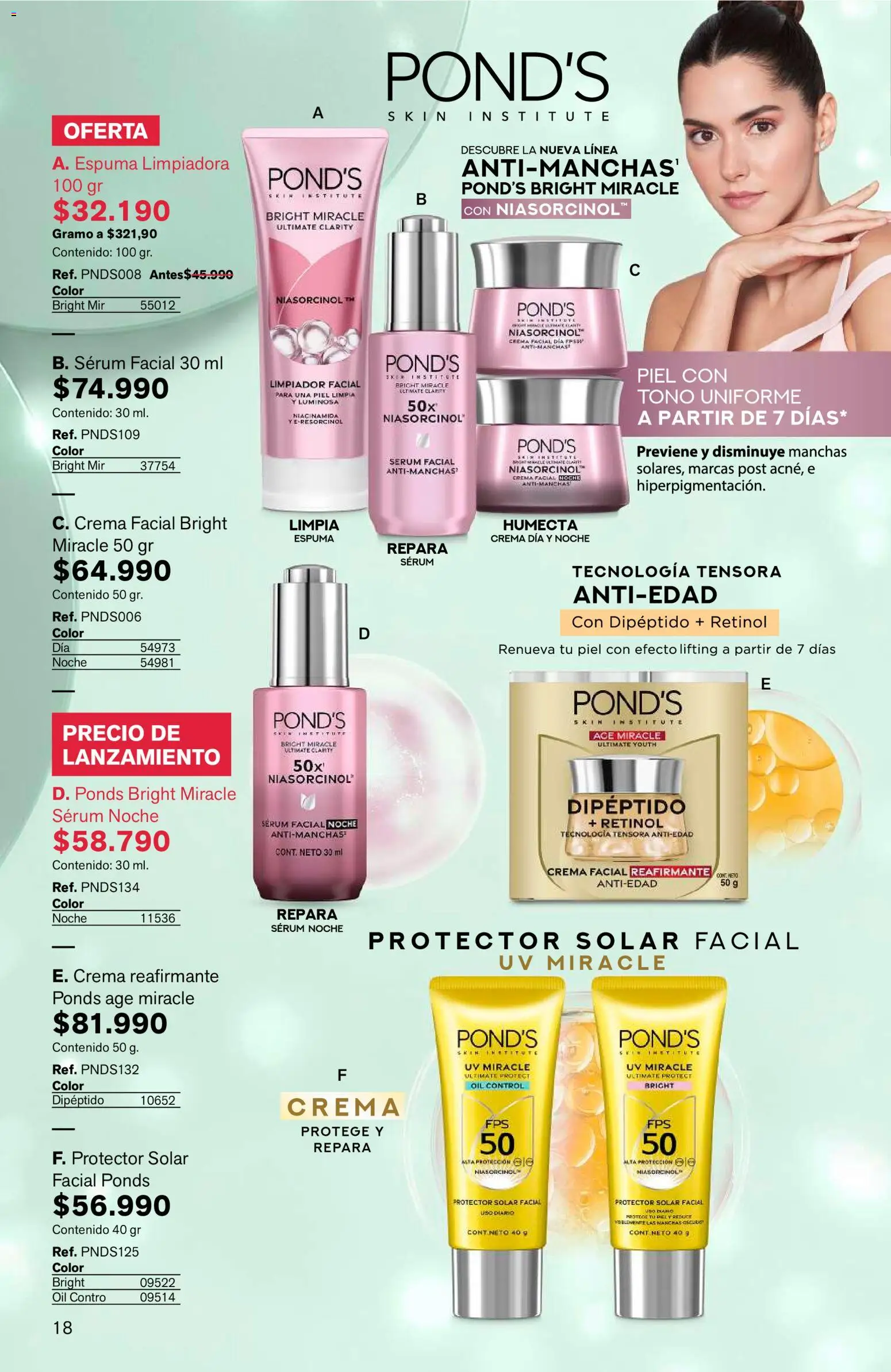 Leonisa revista - valida desde el 15/07/2026 | Página: 18 | Productos: Serum, Limpiador, Limpiador facial, Protector solar