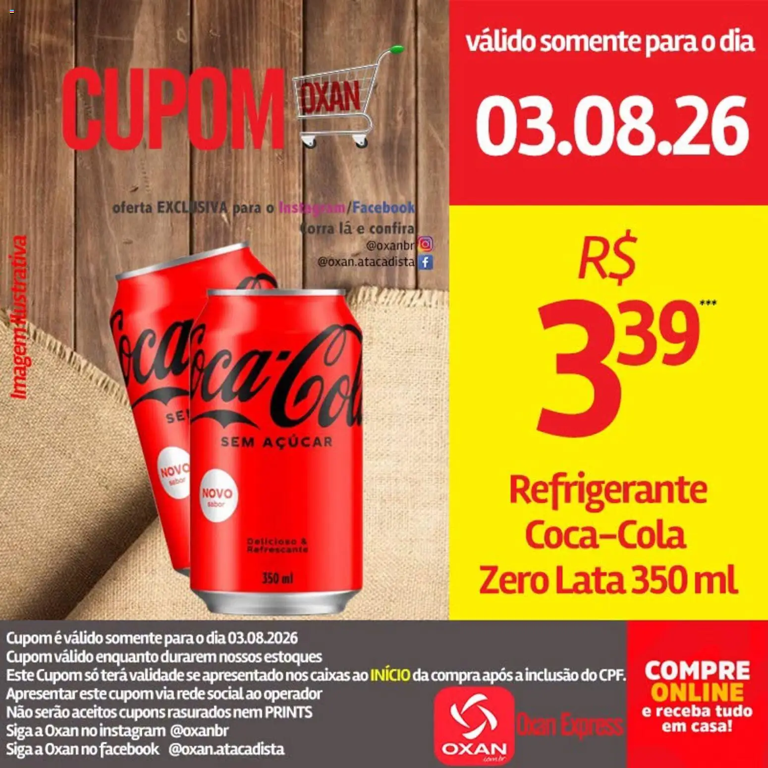 Oxan Atacadista Folheto - válido de 03/08/2026 | Página: 14 | Produtos: Açúcar, Refrigerante