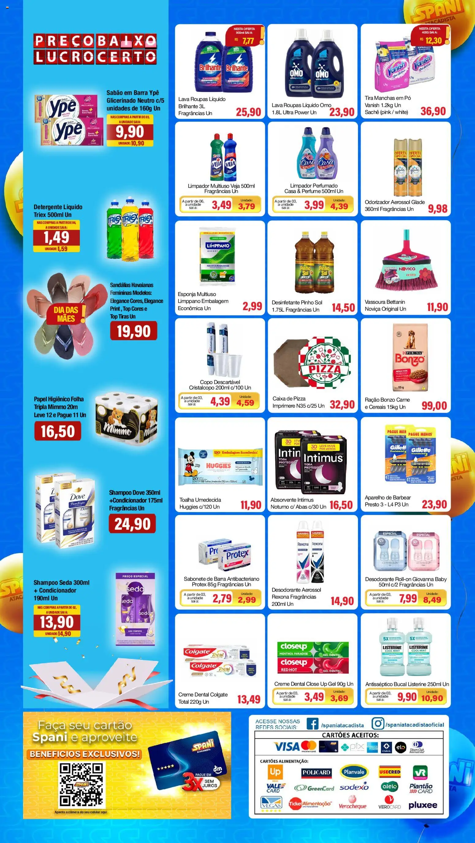 Spani Atacadista Folheto - válido de 05.05.2026 | Página: 4 | Produtos: Sabão, Roupas, Sandálias, Absorvente