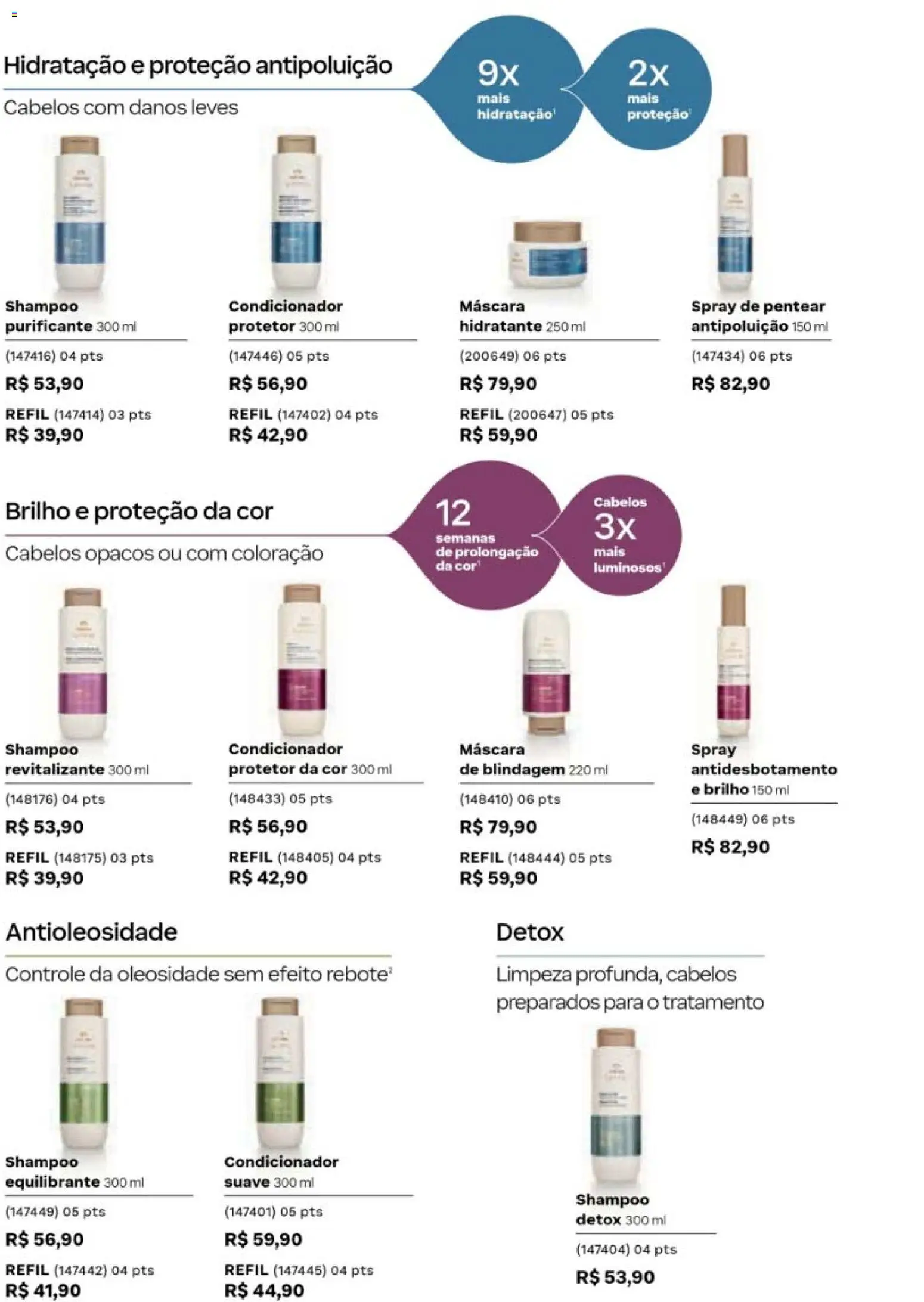 Natura Folheto - válido de 19/07/2026 | Página: 144 | Produtos: Shampoo, Condicionador