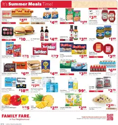 Preview of Family Fare weekly ads valid from 07/05/2026 | Page: 4 | Products: Chocolate, Pineapple, Cream, Water
